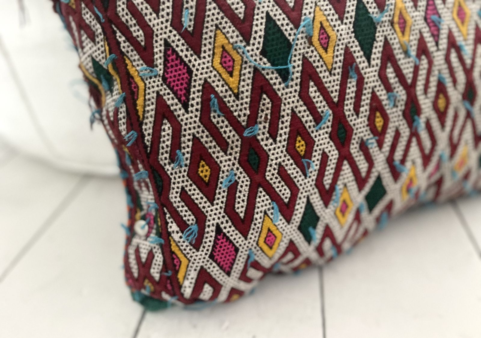 Vintage Moroccan Berber Pillow 39 Cm X 54 Cm Kilim Cushion Cover photo for sale