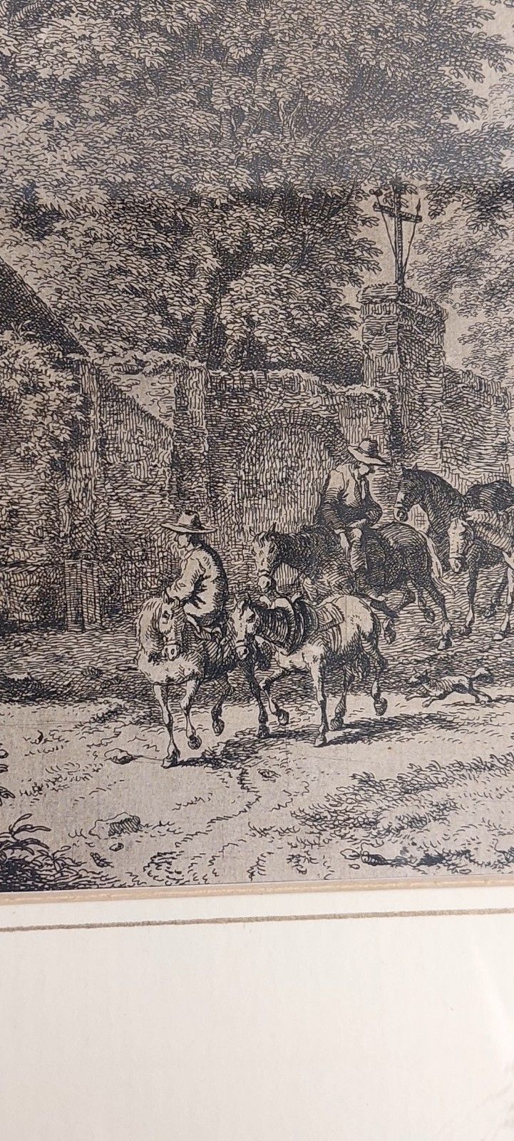 Kobell Frrdinand Von Chapel In The Forest Etching Mid 18th Century photo vinterior