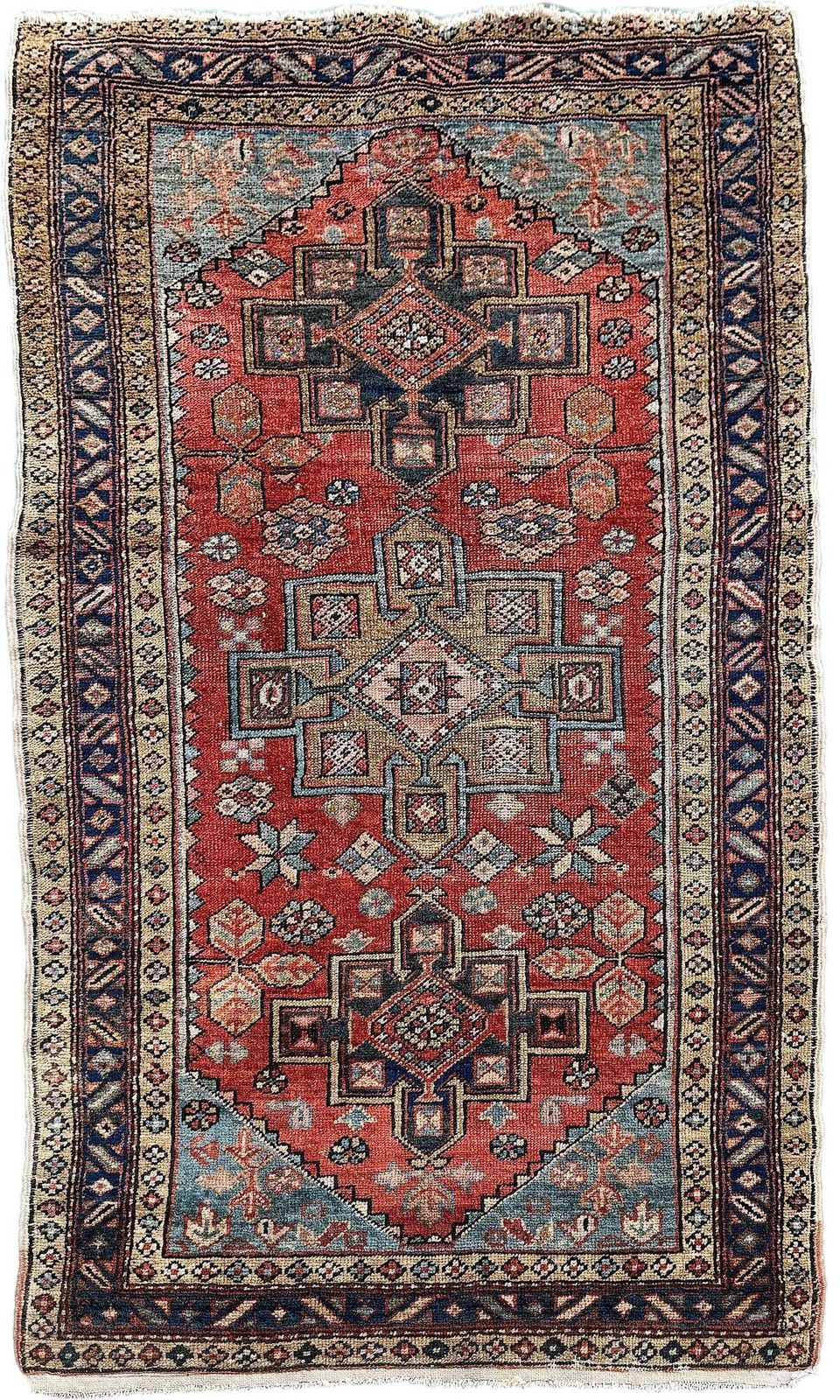Antique Heriz Rug 1.86m X 1.02m