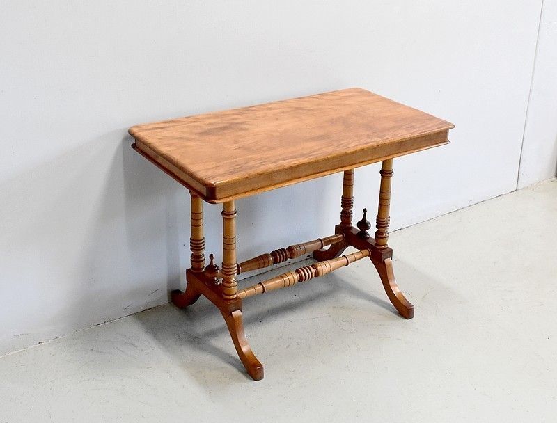 Small Coffee Table In Satin Wood 19th photo for sale