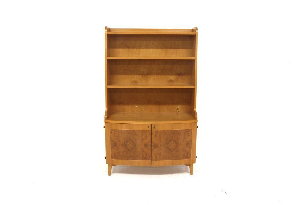 Swedish Modern Scandinavian Elm Bookcase, Sweden, 1940s photo furniture