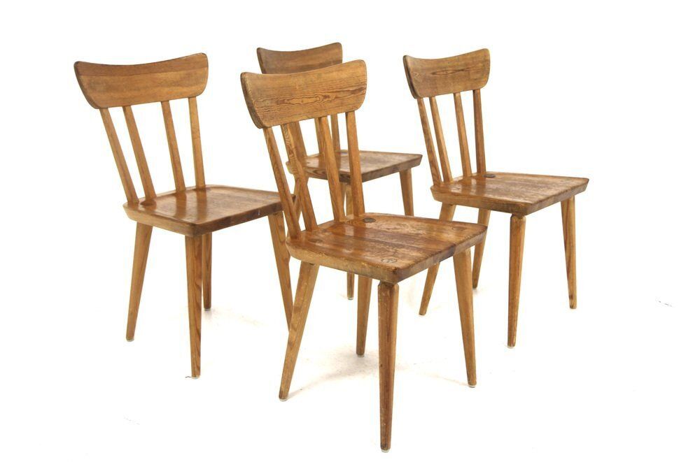 Scandinavian Sportstugemöbler Chairs By Göran Malmvall For Karl Andersson & Söner, Sweden, 1950s, Set Of 4 photo Furniture