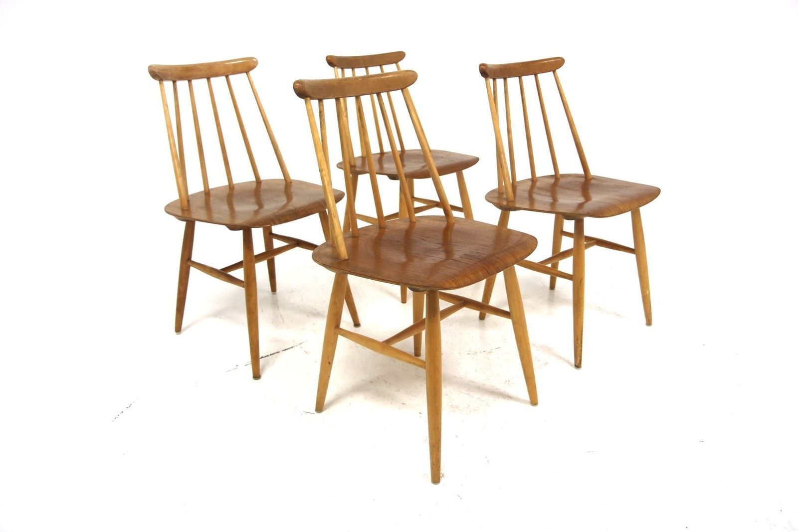 Fanett Teak Chairs By Ilmari Tapiovaara For Edsby Verken, 1960s, Set Of 4 photo Furniture