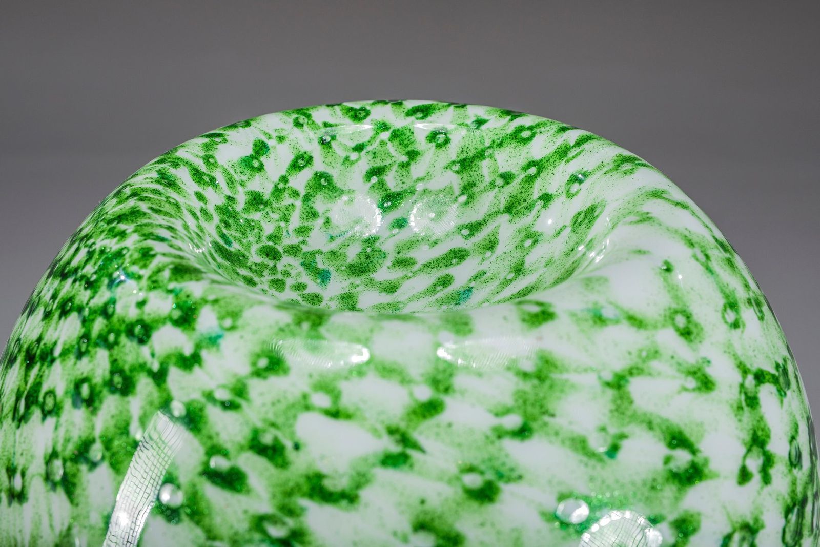 Murano Floor Lamp In Green Glitter Glass Attributed To Mazzega, 1960s photo 3433.0