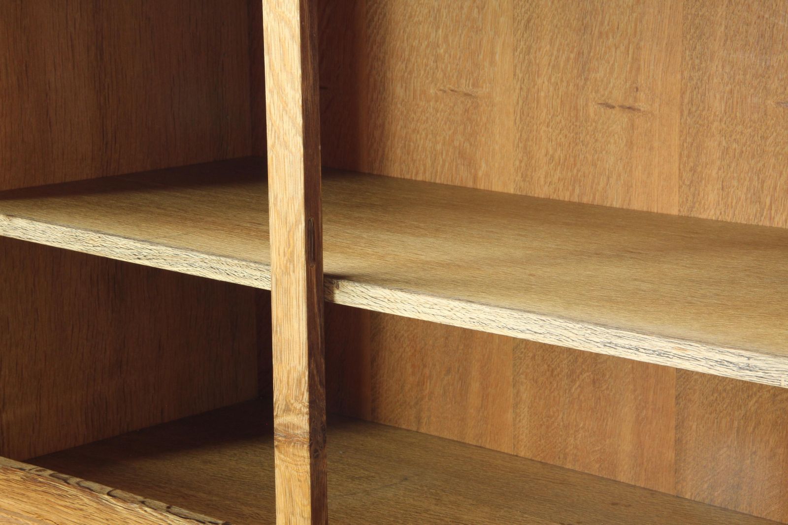 Furniture Vintage 1970s Danish Oak Low Cabinet / Sideboard, Henning Kjærnulf Style photo