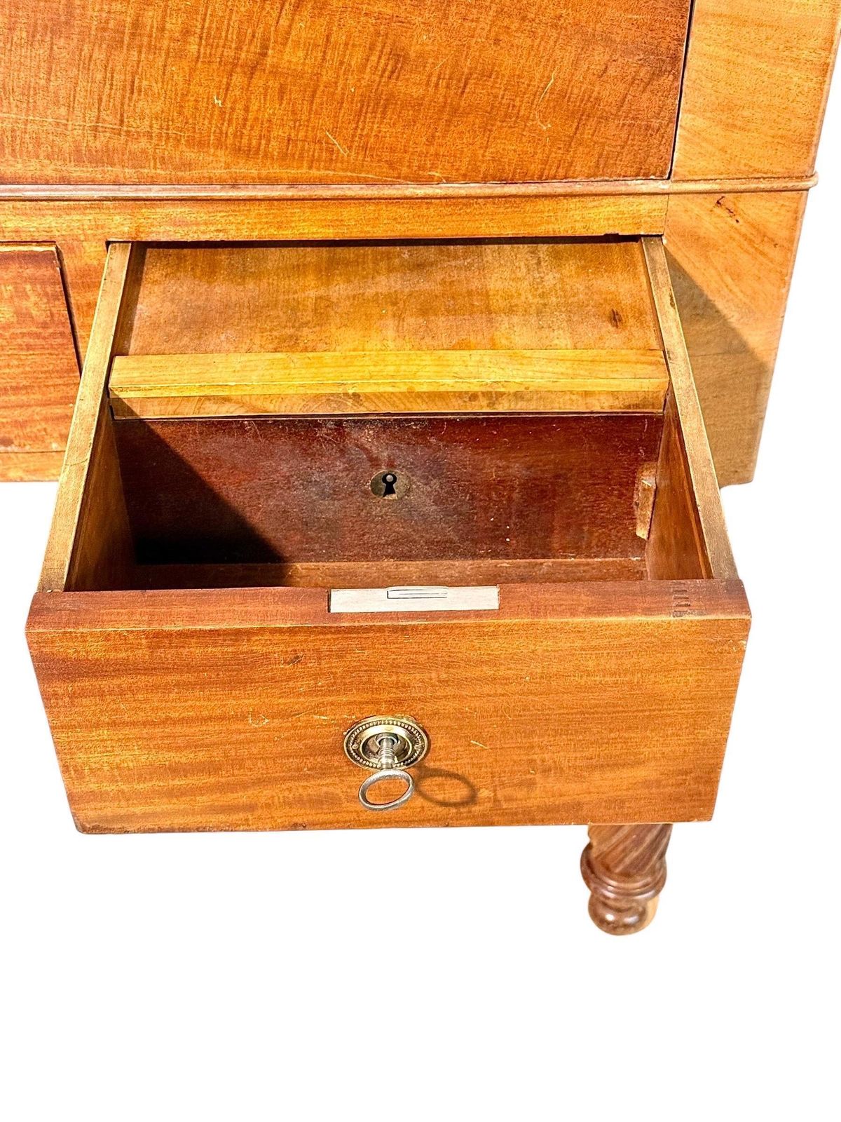 French Empire Period Walnut Secretaire Desk, Circa 1810 photo Furniture