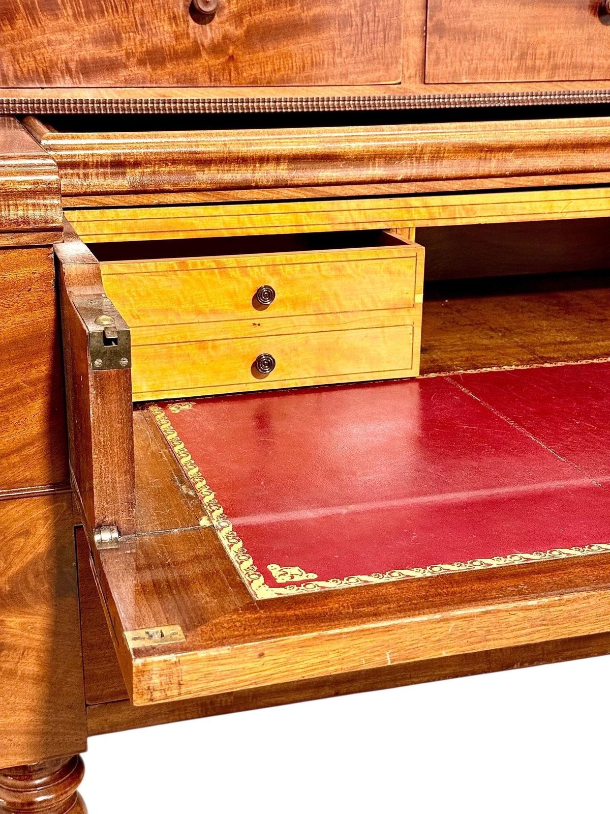 French Empire Period Walnut Secretaire Desk, Circa 1810 photo vinterior