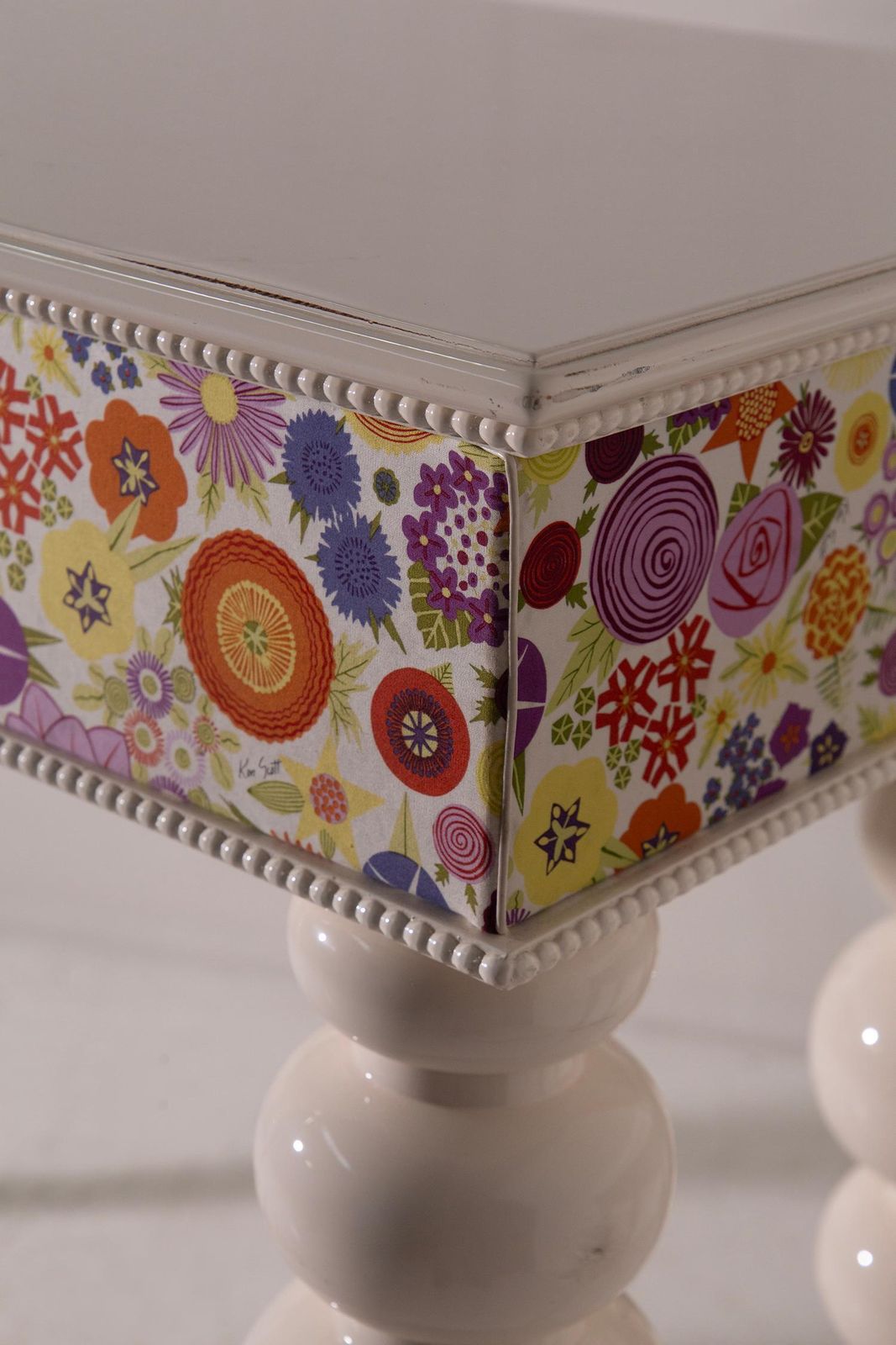 Italian Space Age Cocktail Console By Ken Scott With Original Fabric photo vinterior