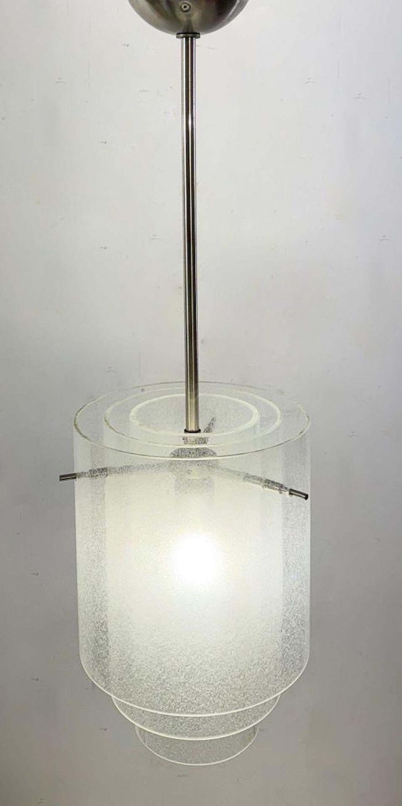 Mid Century Modern Murano Glass Suspension By Carlo Nason, 1960s photo Lighting