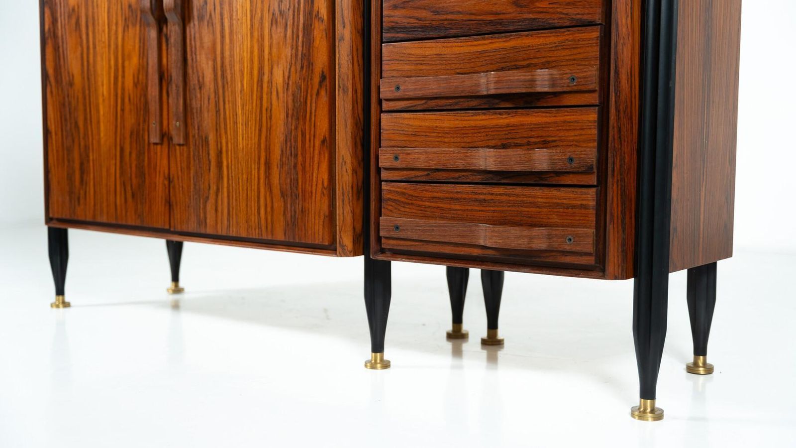 Furniture Mid Century Modern Chest, Wood, Italy, 1960s photo