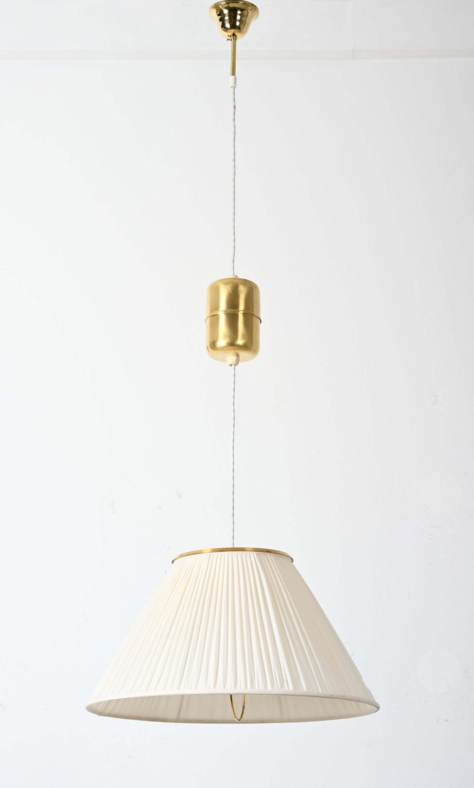 Heigh Adjustable Silk Pendant Light By Josef Frank Model 1844 photo furniture