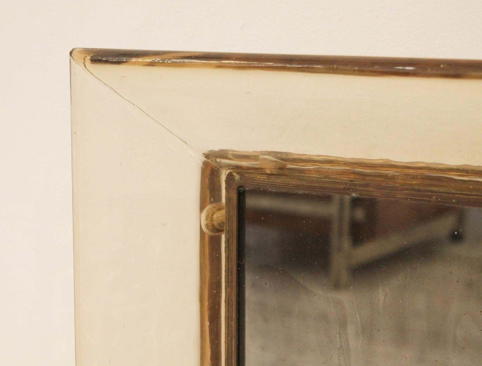 Murano Glass Mirror No. 30 By Carlo Scarpa For Venini, Italy, 1930s photo Home Decor