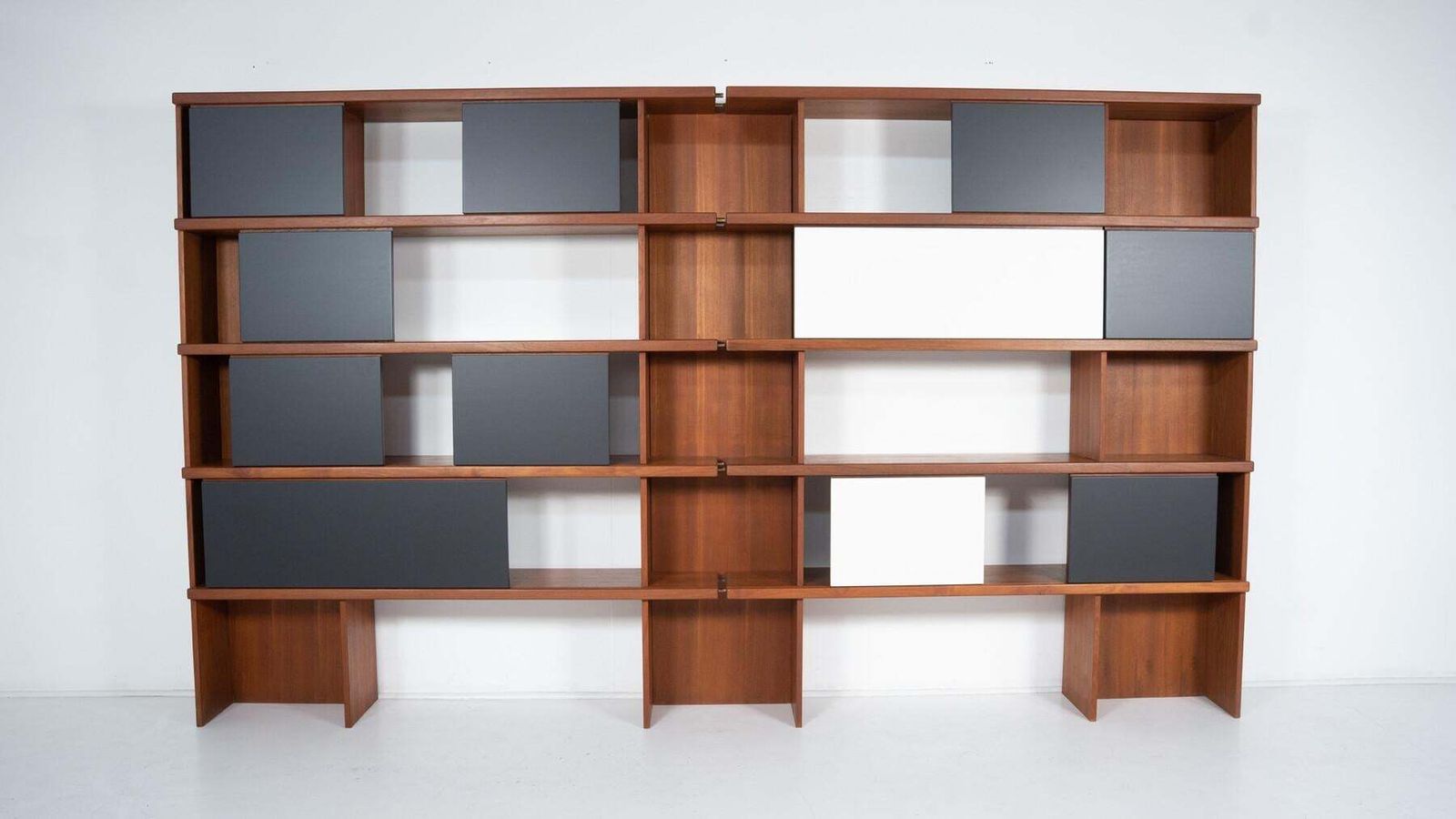 Mid Century Bookcase By Ilmari Tapiovaara, La Permanente Mobili Cantu, 1950s photo vintage