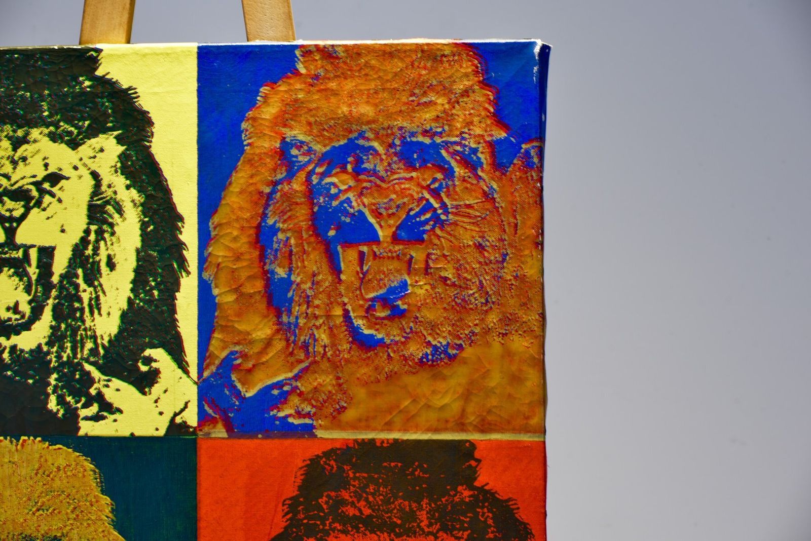 photo for sale Silkscreen, Nic Albrecht, Berlin, 1969, Long Live The Lion