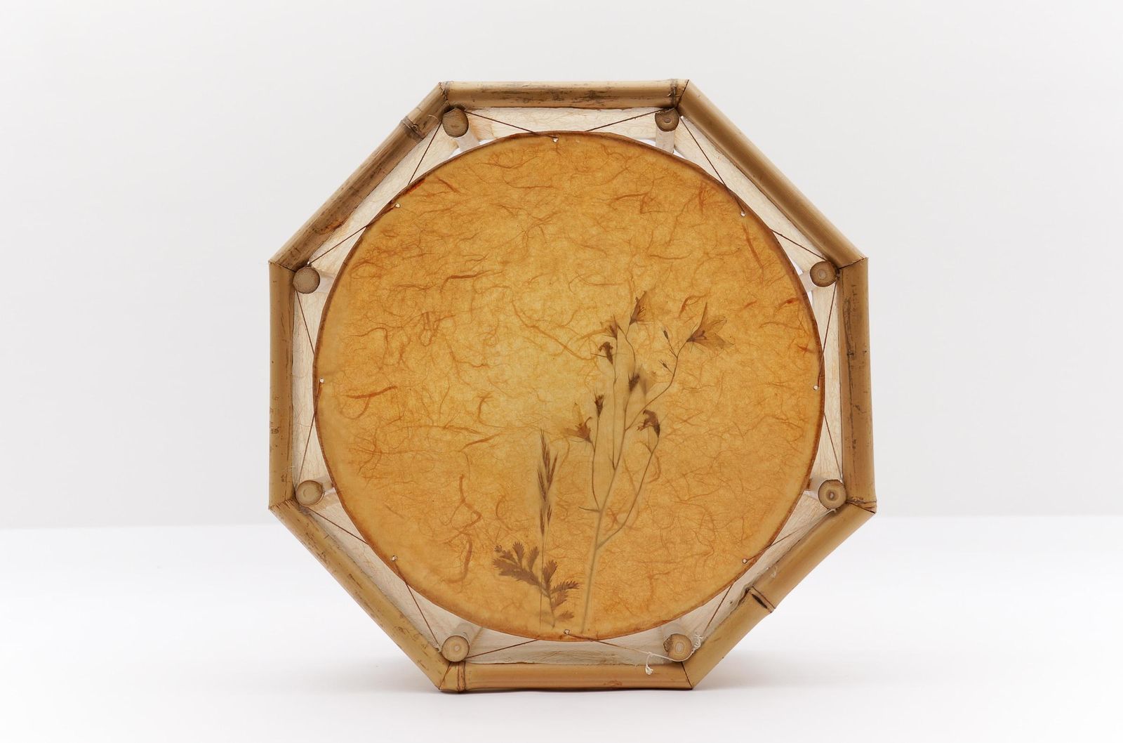 Large Japanese Wall Lamp Made Of Bamboo And Rice Paper, Mid Century Modern 1960s photo furniture