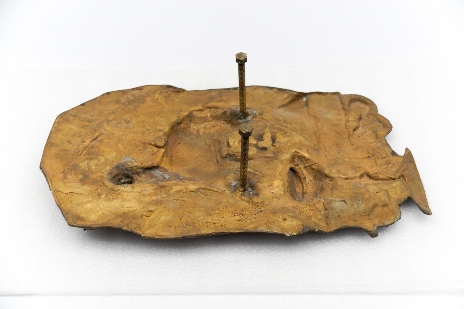 photo furniture Lamb On Bible With Chalice – Bronze Wall Plaque From An Eastern European Church