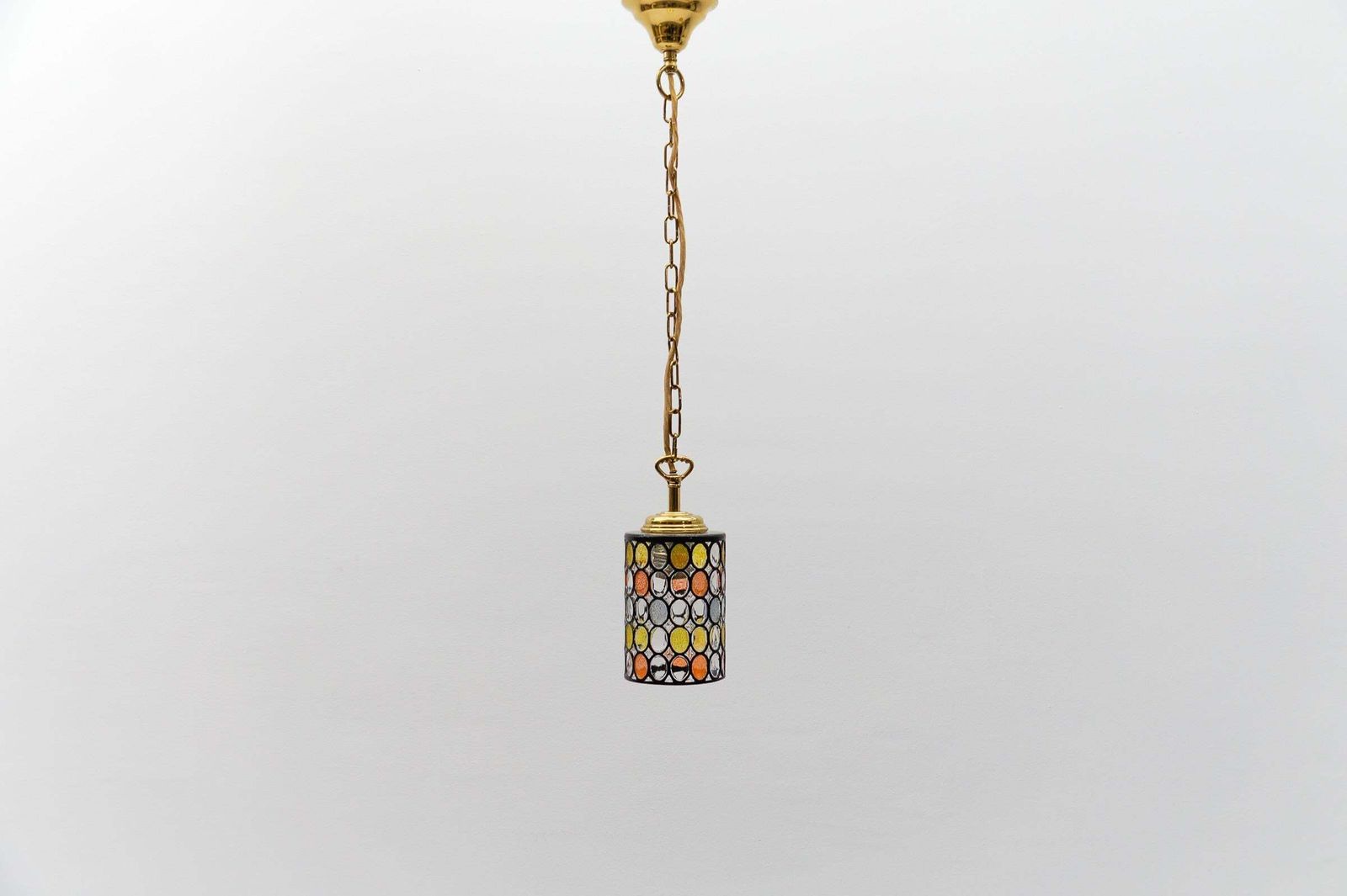 Petit Multicolored Glass Ceiling Lamp By Limburg, 1960s Germany, 1960s photo vintage