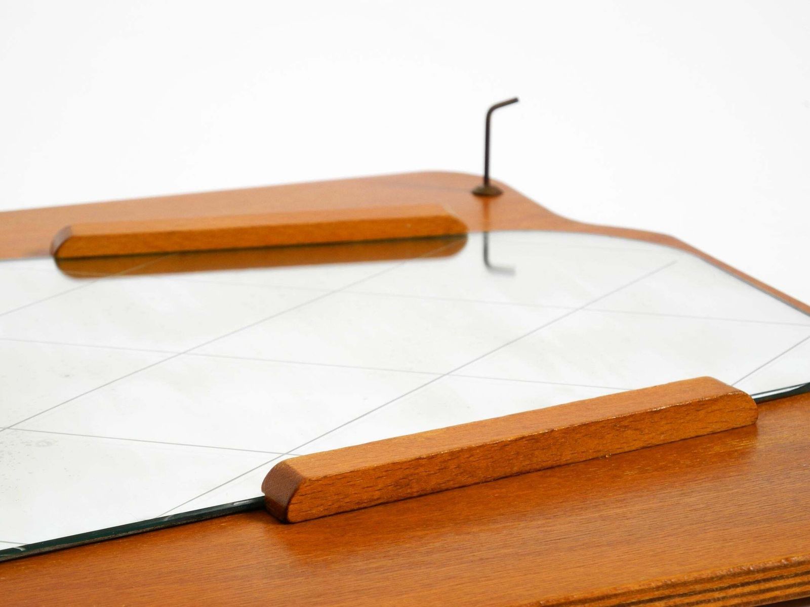 photo furniture 1930s Wall Mirror, Teak And Plywood, Abstract Design, Germany