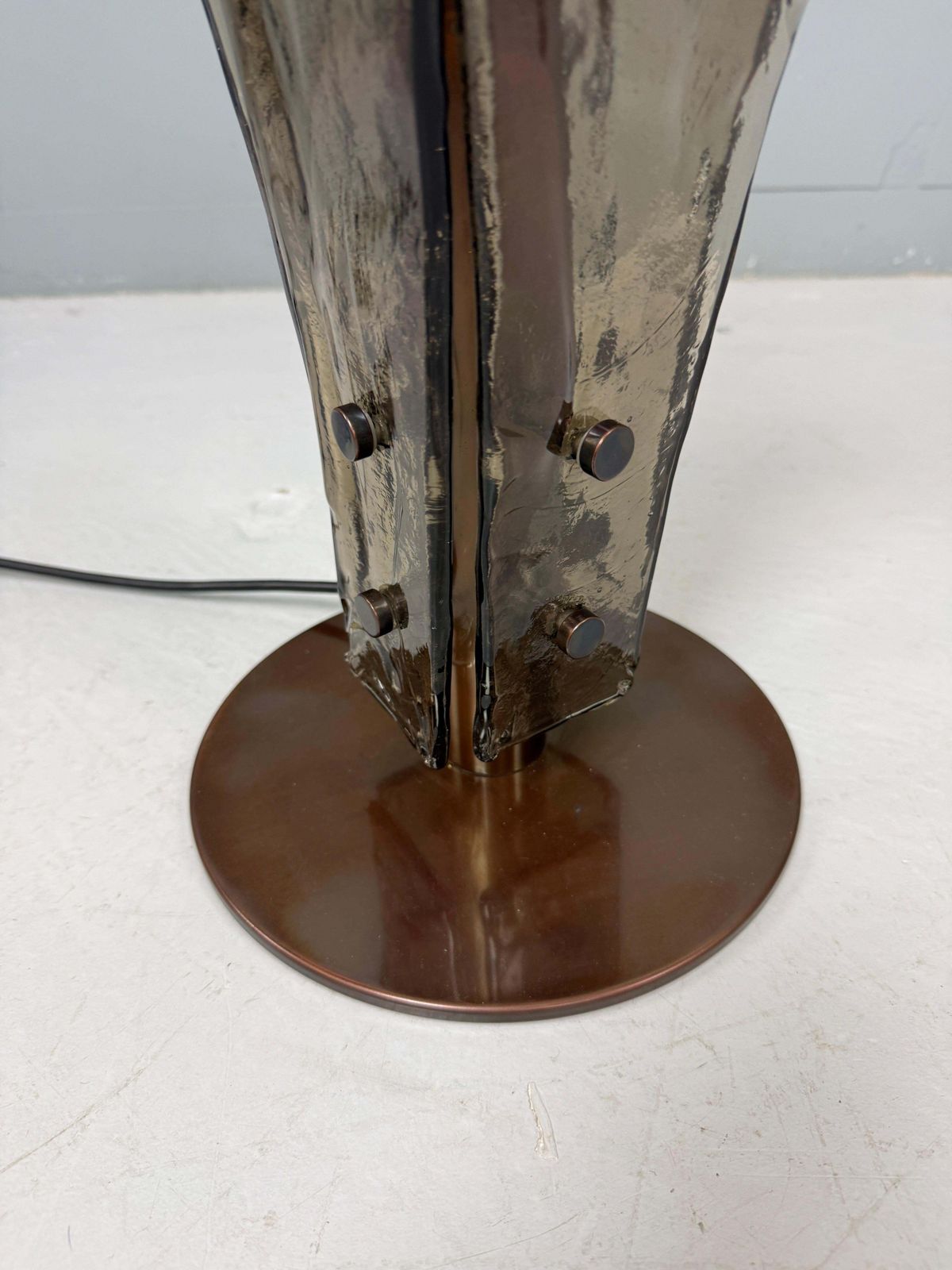 Rare Mid Century Murano Table Lamp By Carlo Nason For Mazzega  Italy photo 2436.0
