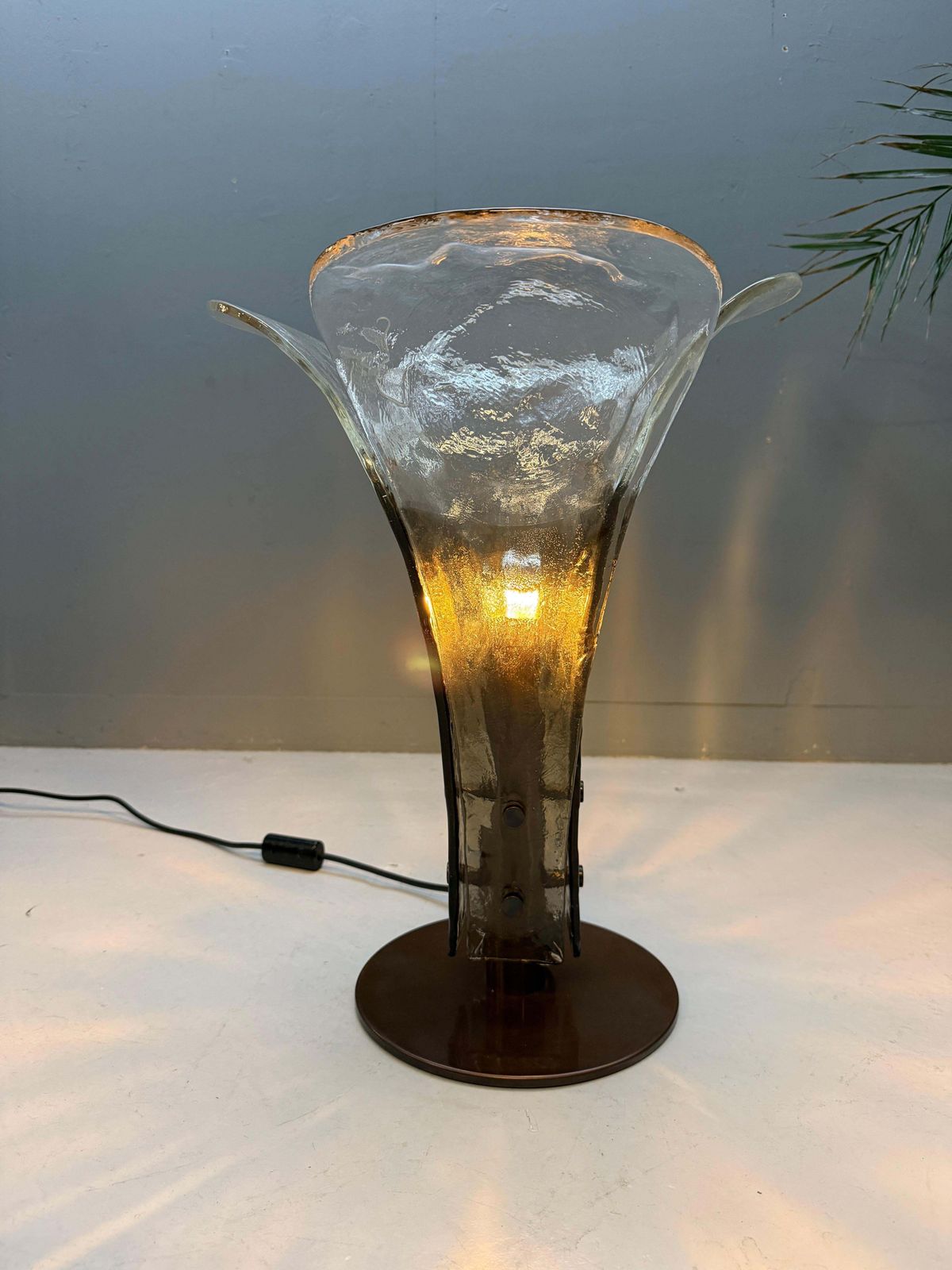 photo buy Rare Mid Century Murano Table Lamp By Carlo Nason For Mazzega  Italy