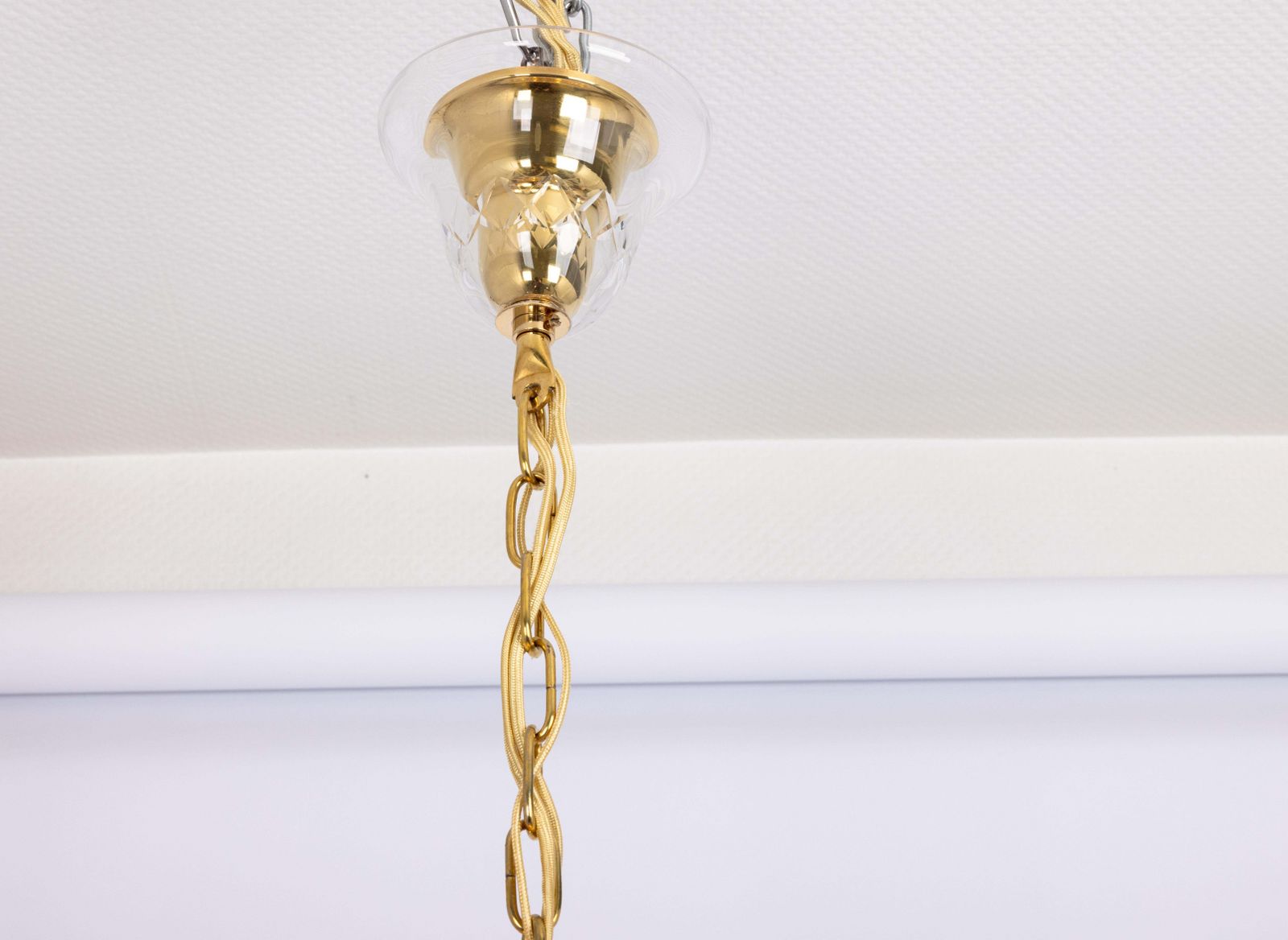 Large Gilt Brass Chandelier, Sciolari Design By Palwa, Germany, 1970s photo vinterior