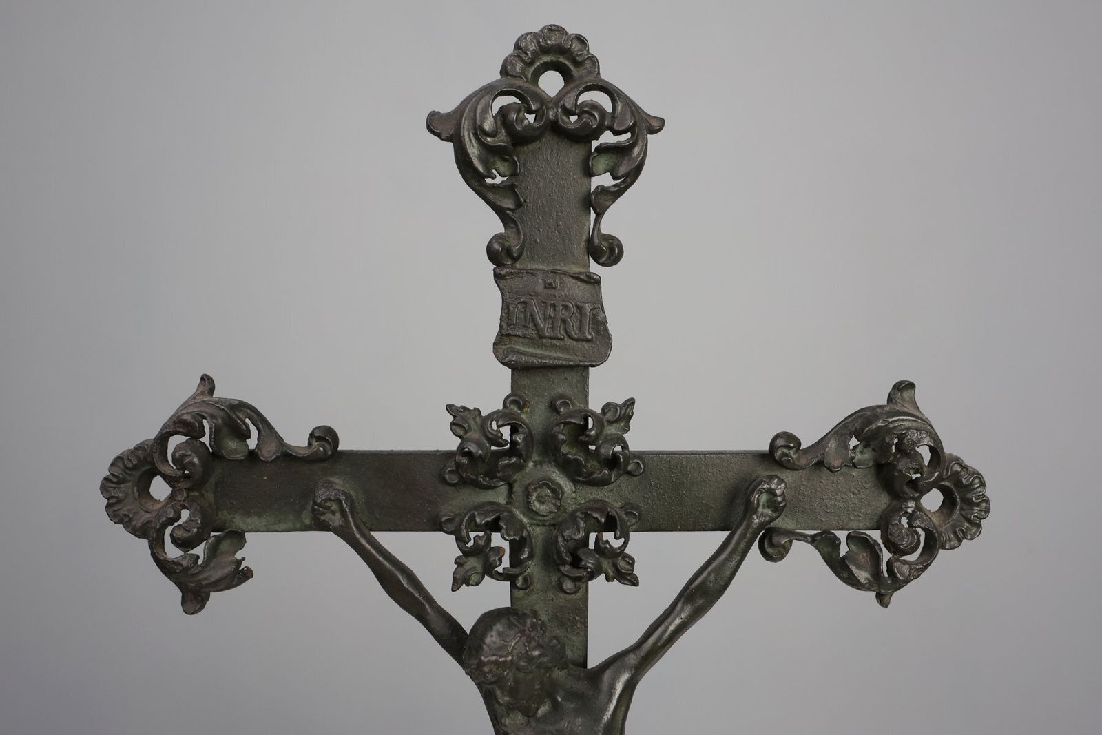 Crucifix And Candlesticks By P.L. Vombach, Germany, Set Of 3 photo 1043.0