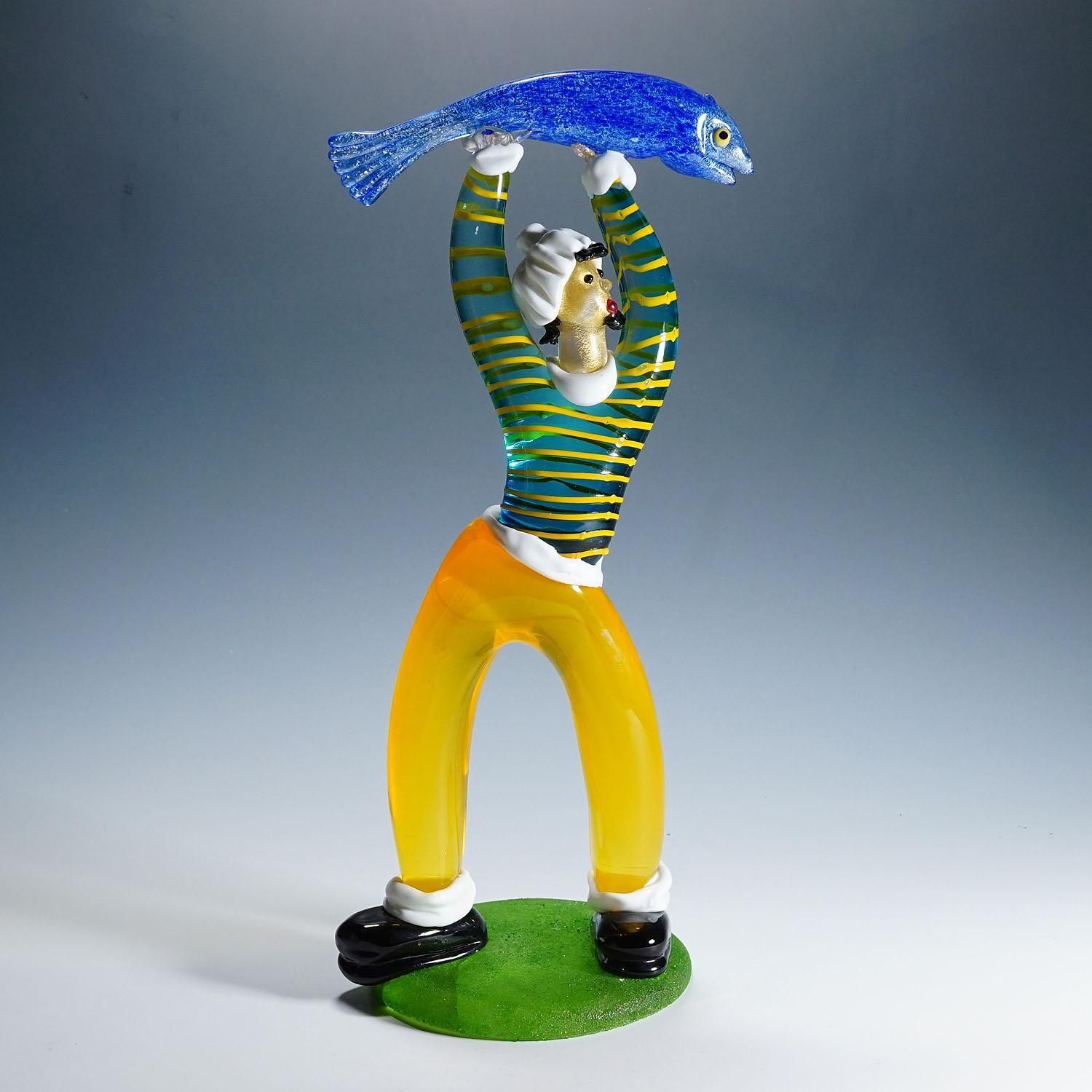 Vintage Murano Glass Sculptures By Anzolo Fuga For A.Ve.M.1950s photo for sale