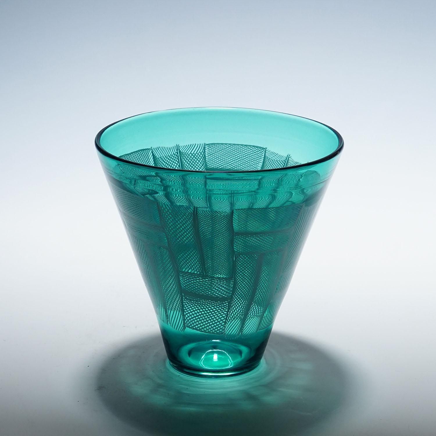 Vase 'Mosaico Zanfirico' By Paolo Venini, Venice Murano 1954 photo furniture