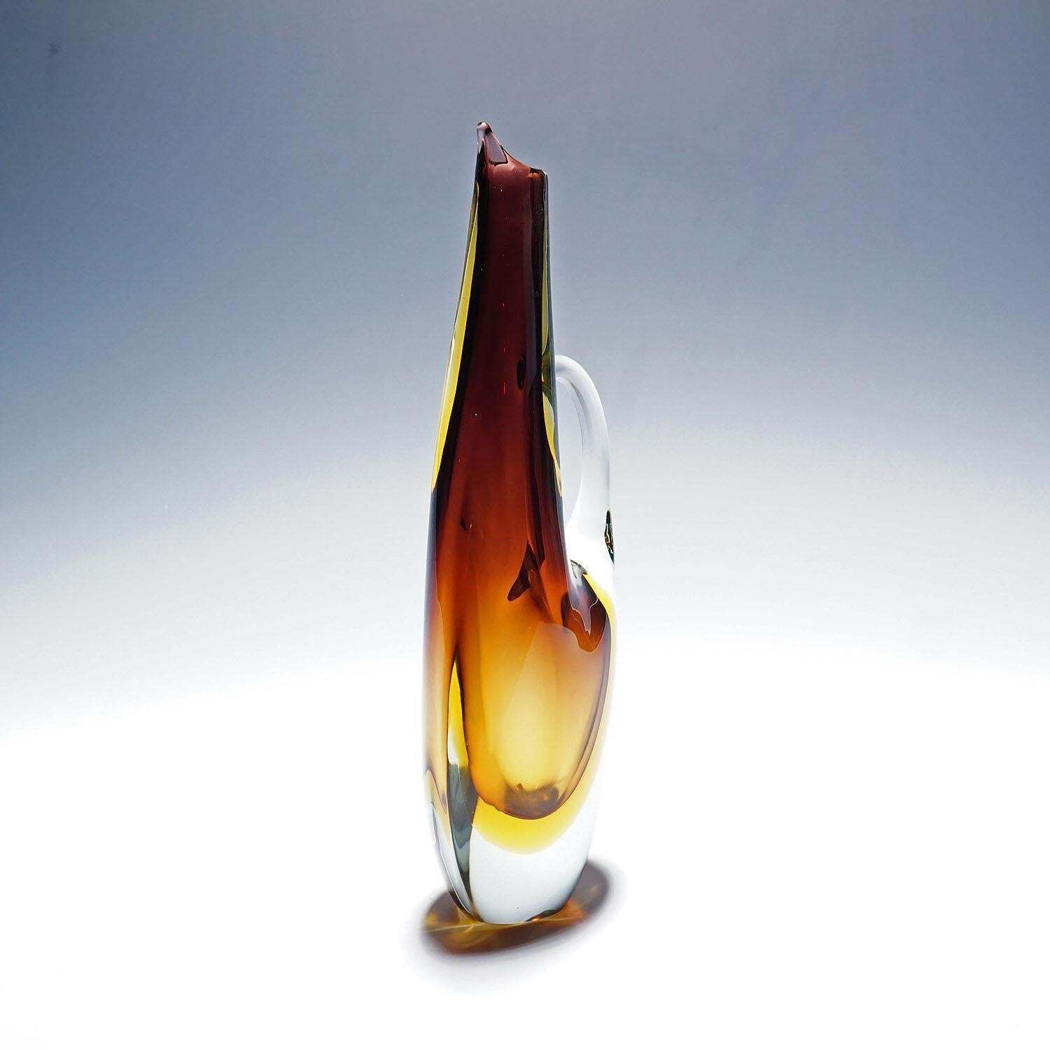 Vintage Murano Sommerso Glass Jug By Arte Nuova 1950s photo 497.0