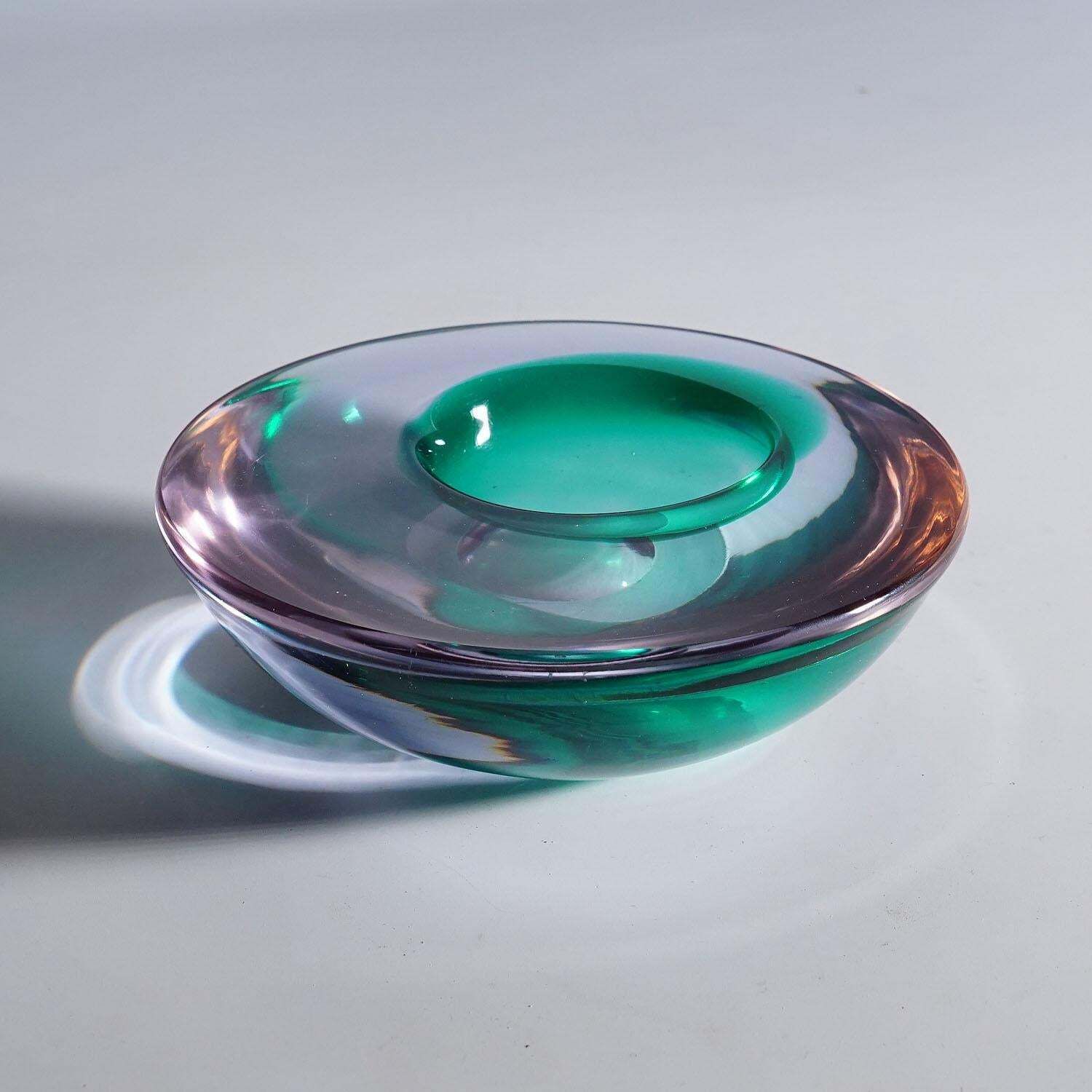 Seguso Vetri D'arte Murano Sommerso Glazen Schaal, Jaren 1960 photo 294.0