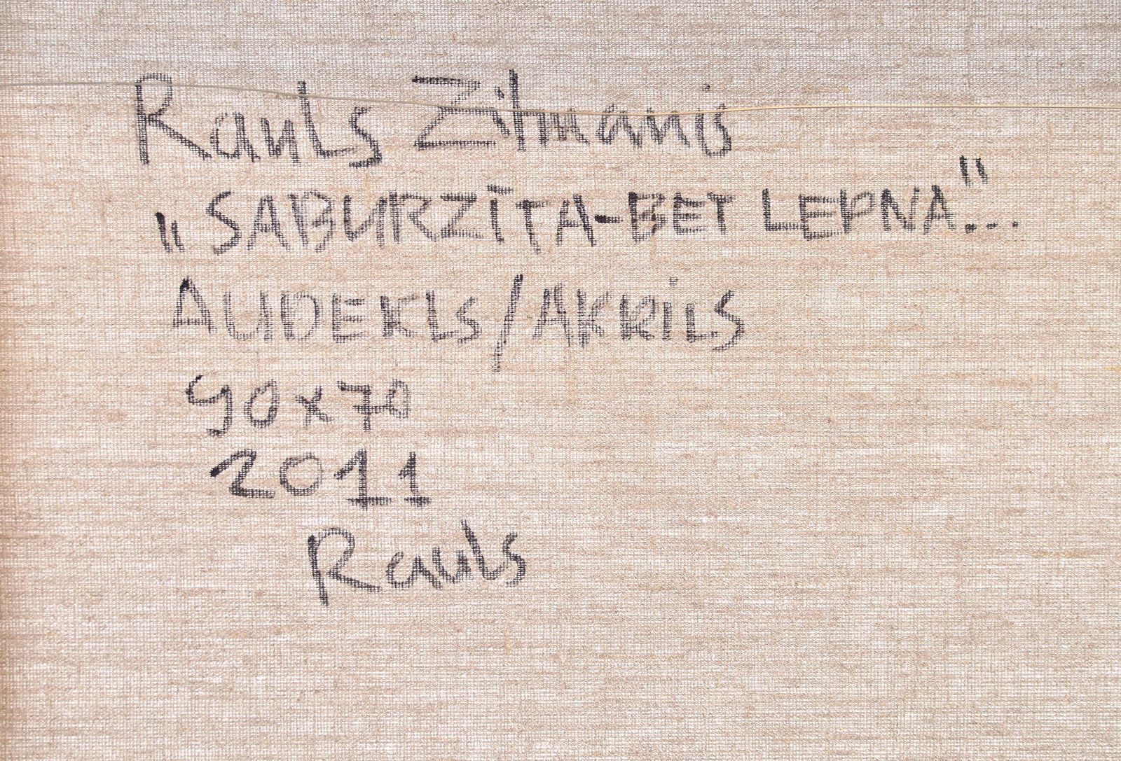Rauls Zitmanisjammed   But Proud. 2011. Acrylic, Canvas. 90x70 Cm2011 photo vintage