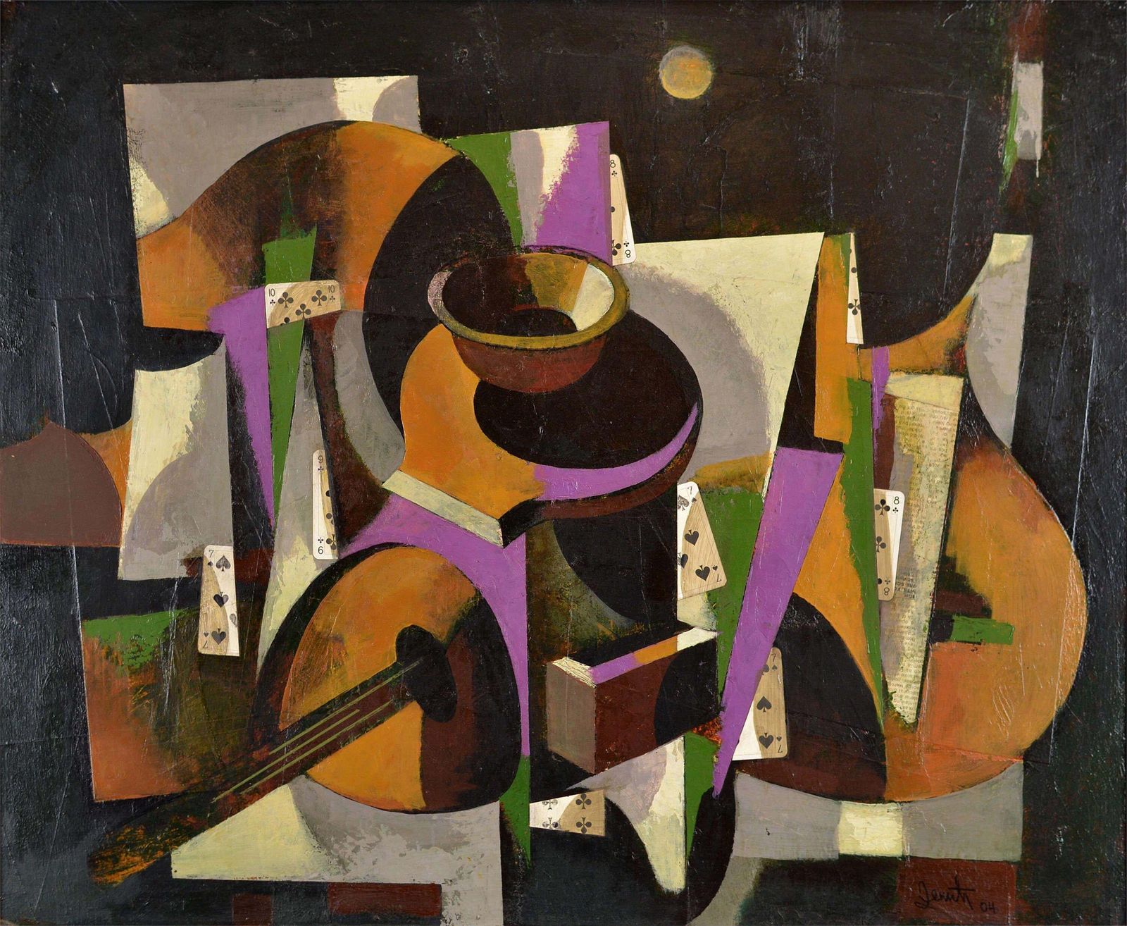 Janis Zemitisin The Middle Of Night. 2004. Oil On Cardboard, 57x69 Cm2004