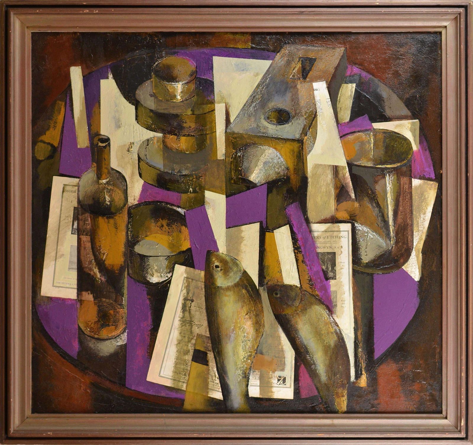 Janis Zemitisstill Life With Bottle. 1994. Oil On Cardboard, 93x100 Cm1994 photo vinterior
