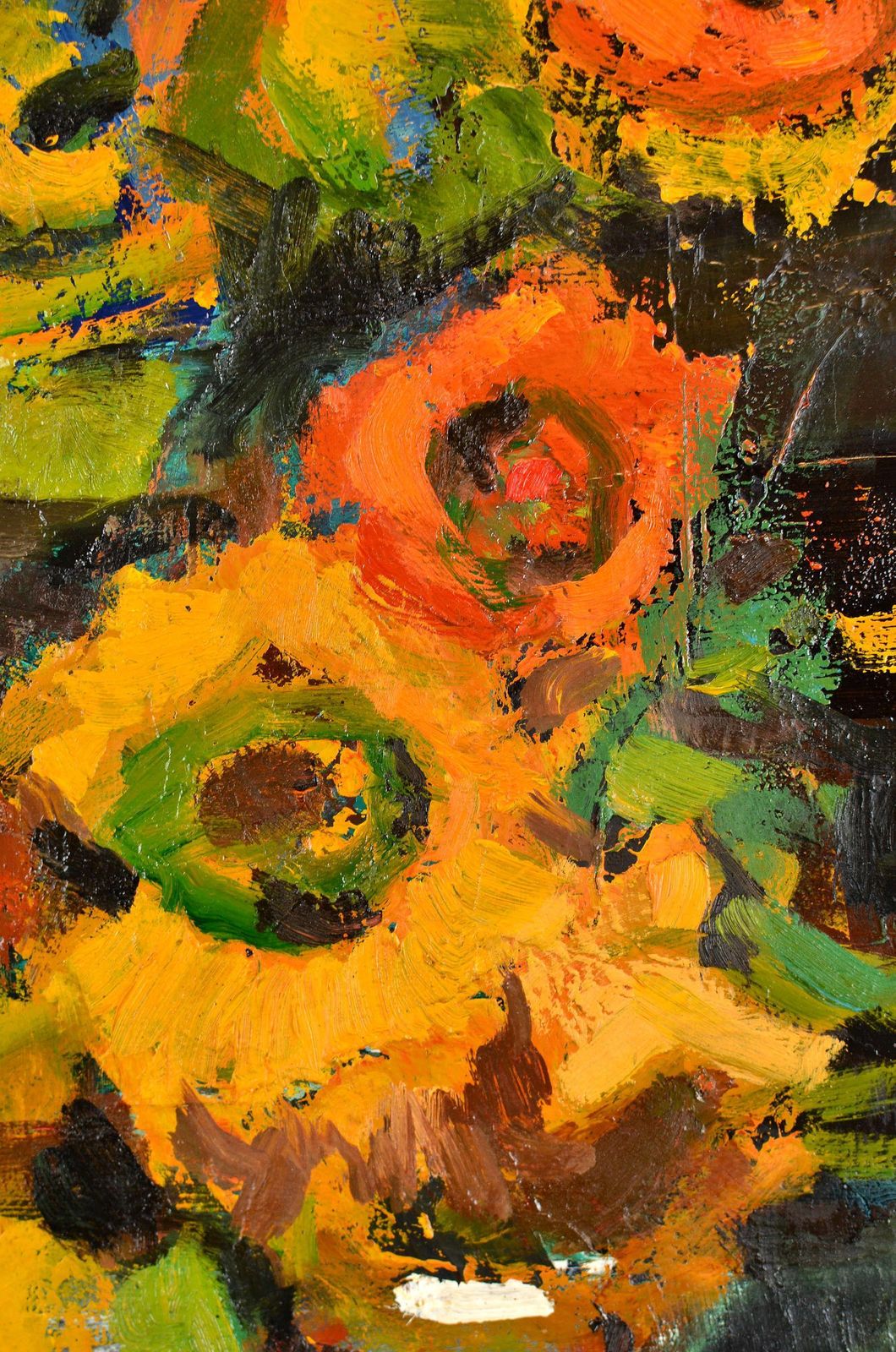 Aleksandr Rodin (1922 2001)still Life With Yellow Flowers. Oil On Canvas. 65x54 Cm photo Art