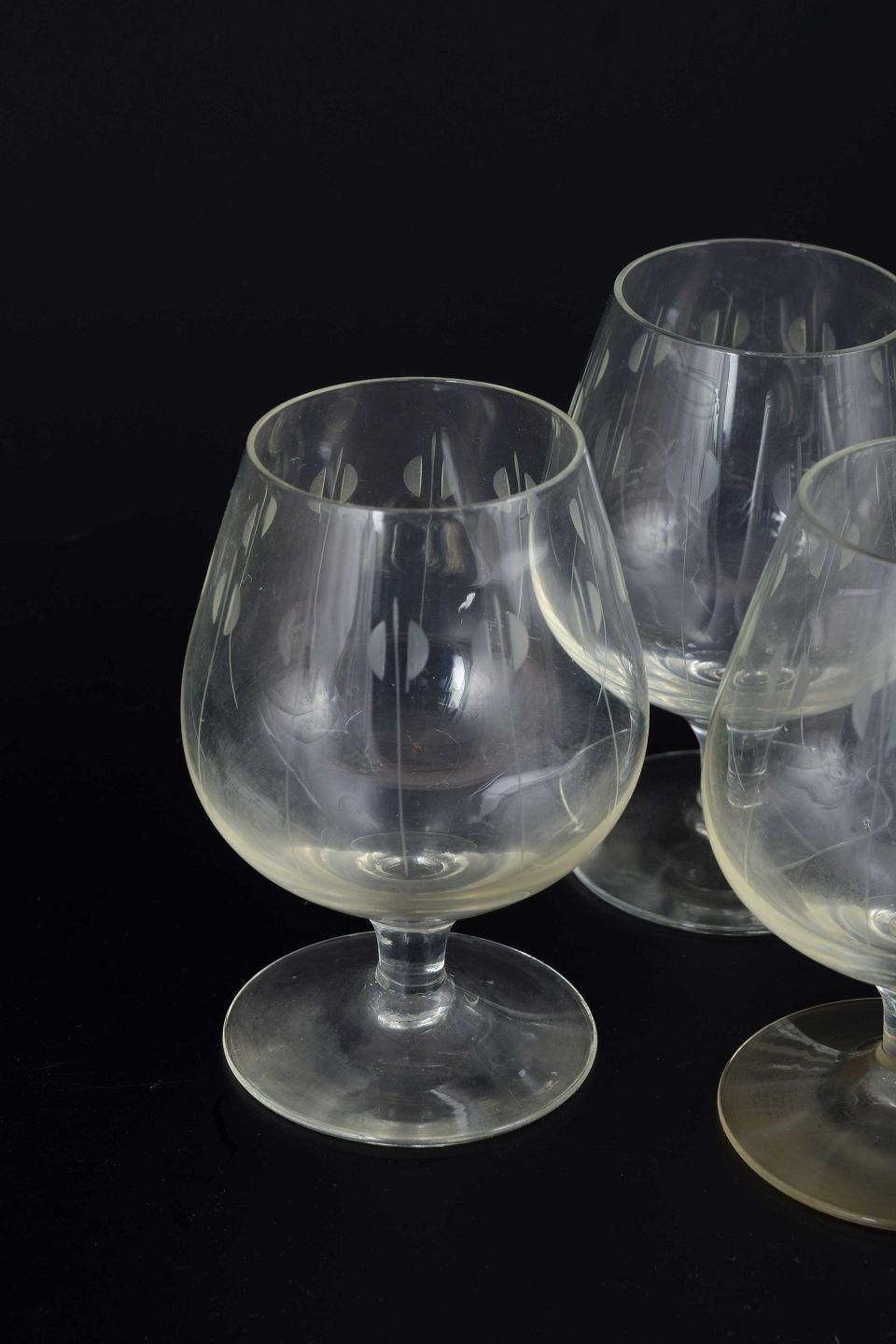 Per Lütken For Holmegaard. Kirsten Piil. 6 Port Wine Glasses. photo for sale