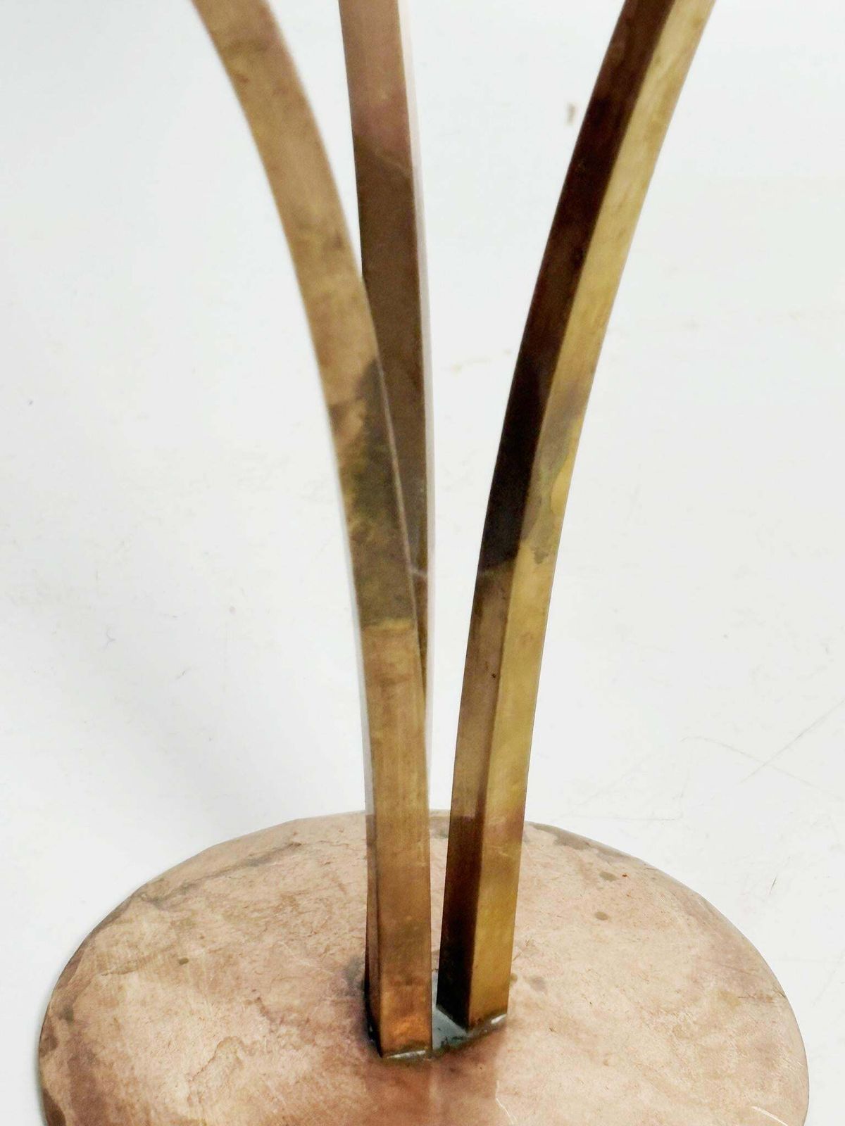 photo furniture Scandinavian Candle Holder, 1960s, Sweden, Patinated Metal