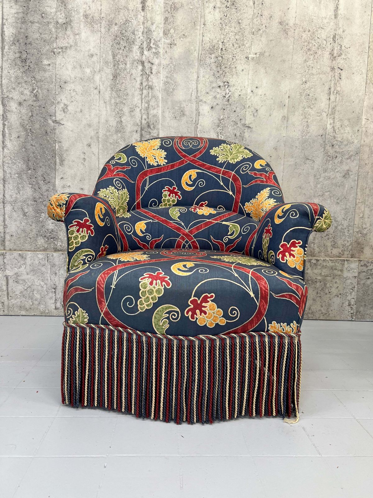 Napoleon III Blue Armchair To Reupholster photo vinterior