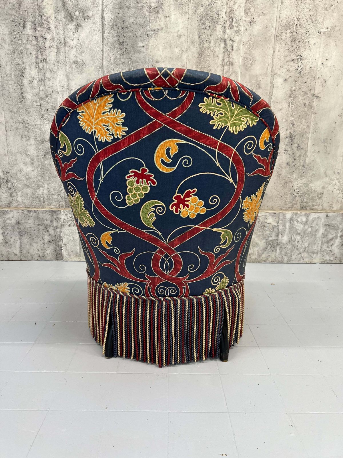 photo furniture Napoleon III Blue Armchair To Reupholster