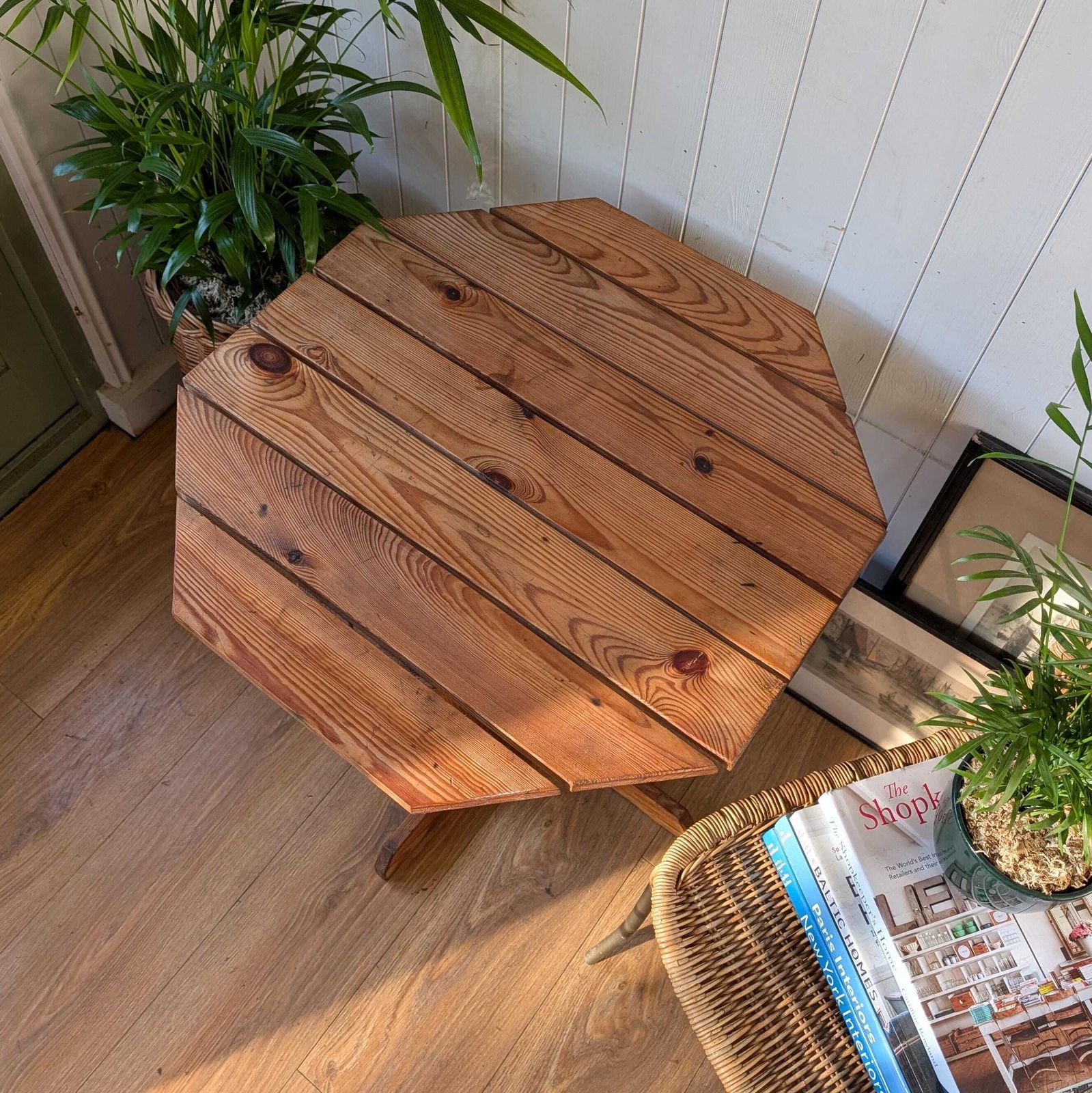 Mid Century Side Table, 1970s, Vintage photo Furniture