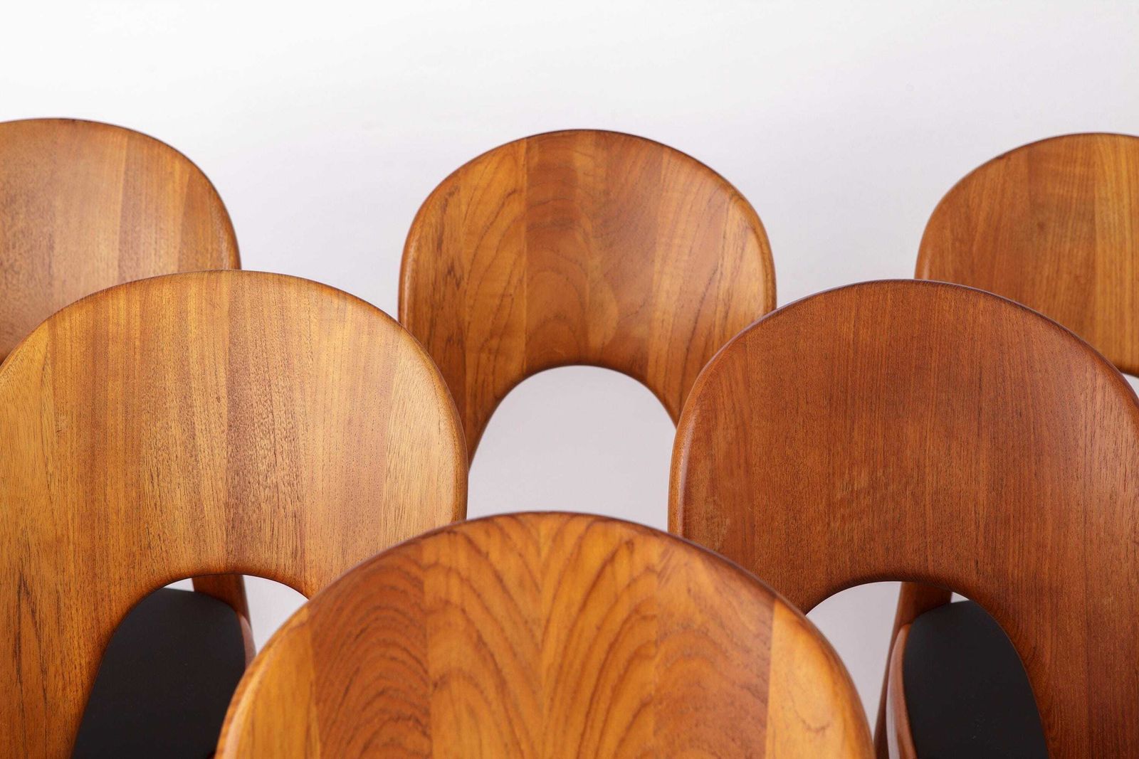 Set Of 6 Dining Chairs By Danish Designer Niels Koefoed (1970s) photo for sale