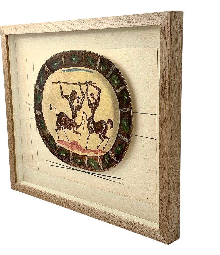 Copy   A Framed Lithographic Plate From The 1948 Swedish, Limited Edition Portfolio Of Only 200  “Ceramiques De Picasso” photo Art