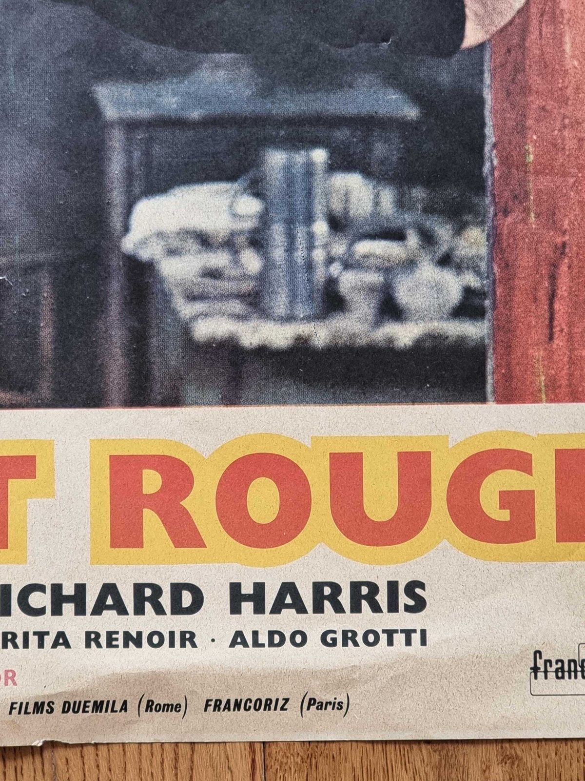 Kunst Franse Filmaffiche – Le Desert Rouge – Vintage 1964 photo