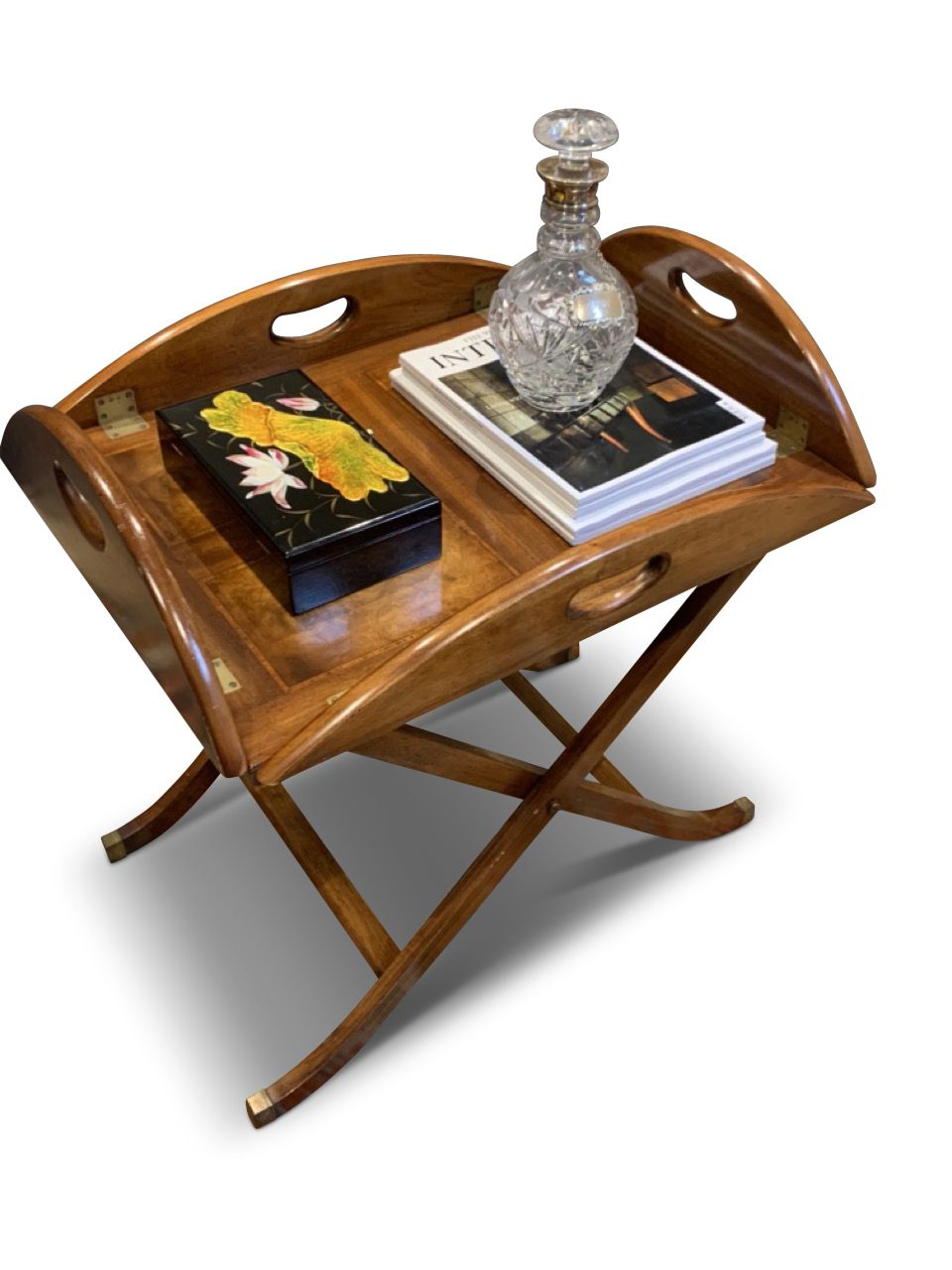 English Military Campaign Design Butlers Tray And Folding Stand Reprodux Bevan Funnell photo furniture