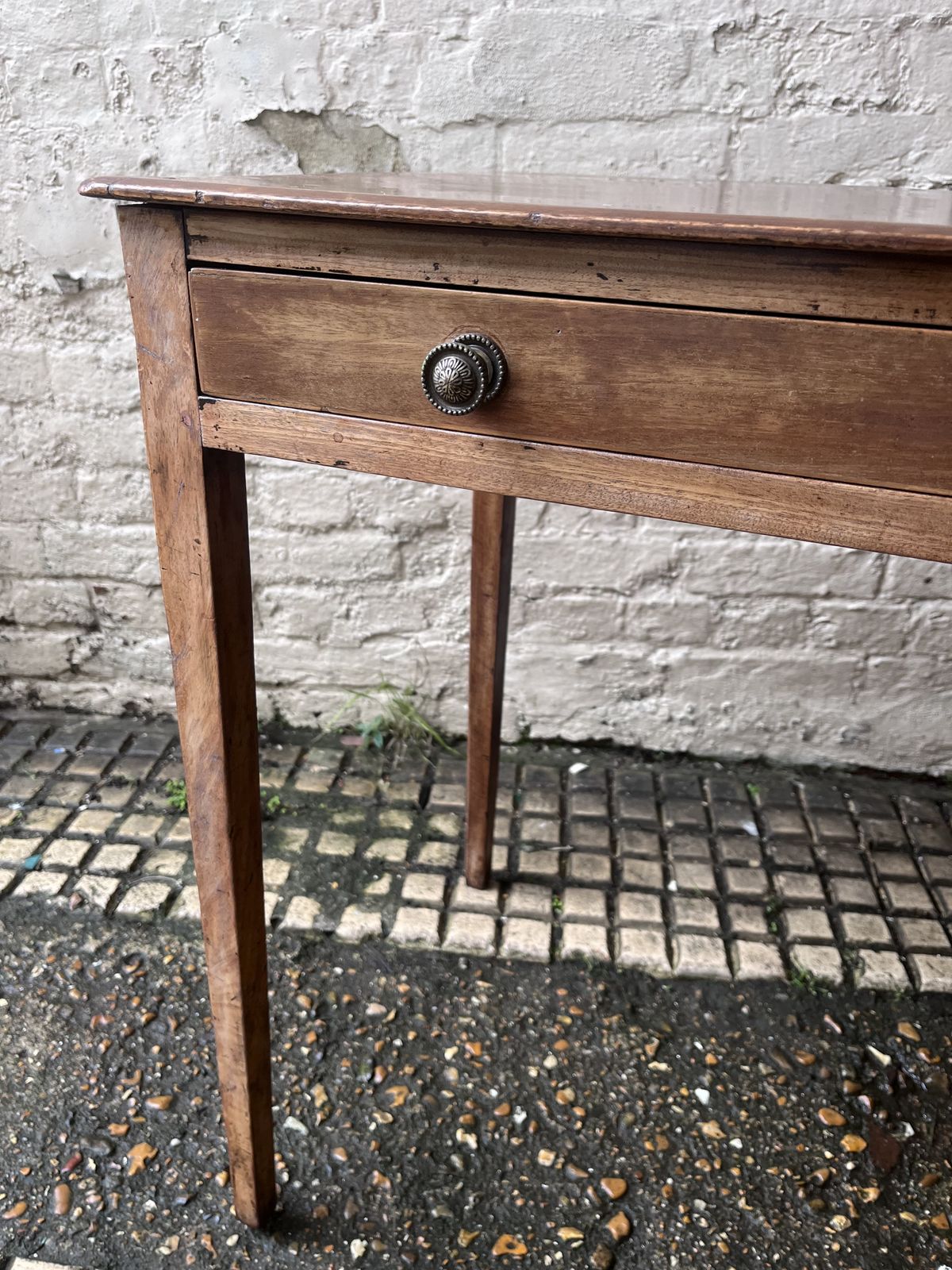 Antique George III Mahogany Side Table photo 625.0