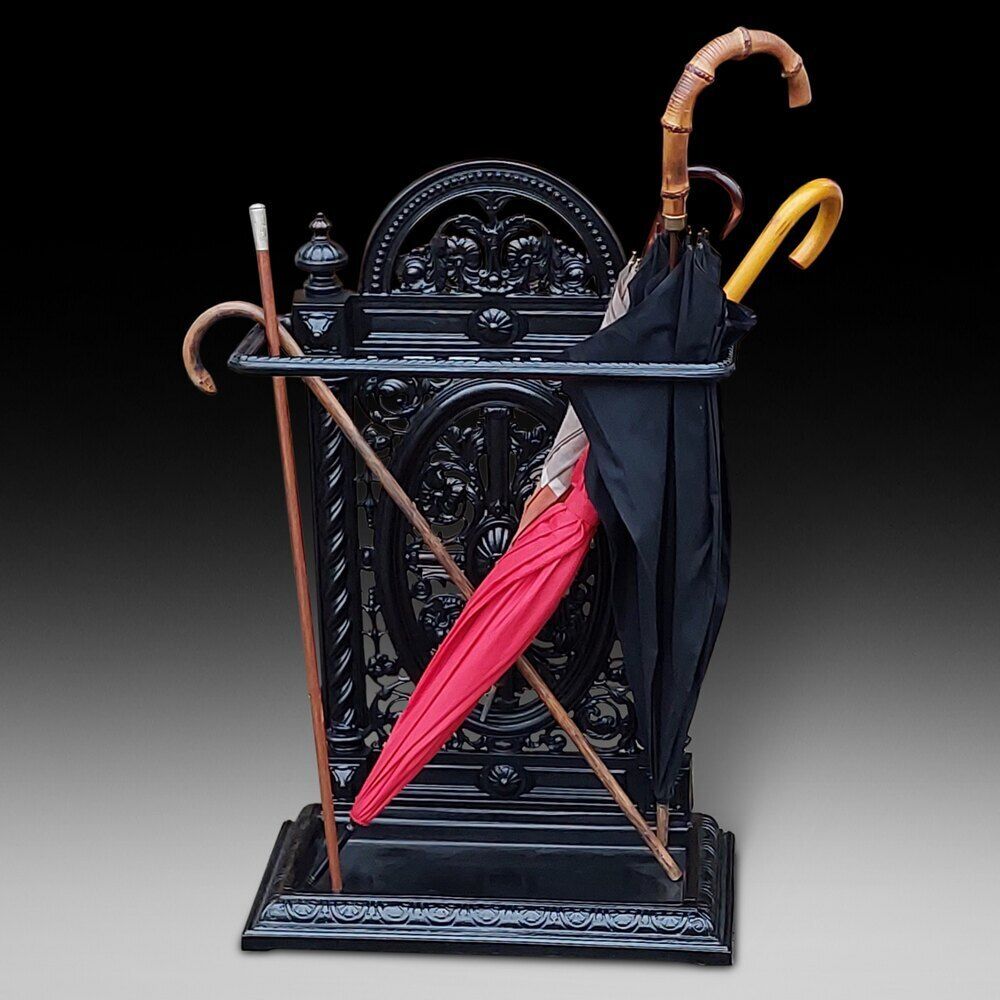 Victorian Coalbrookdale Cast Iron Umbrella Stand