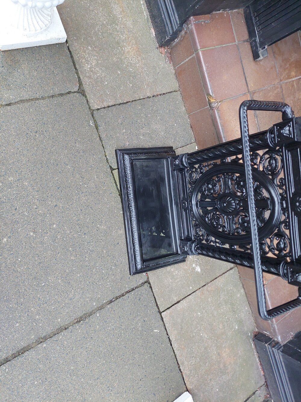 Victorian Coalbrookdale Cast Iron Umbrella Stand photo for sale
