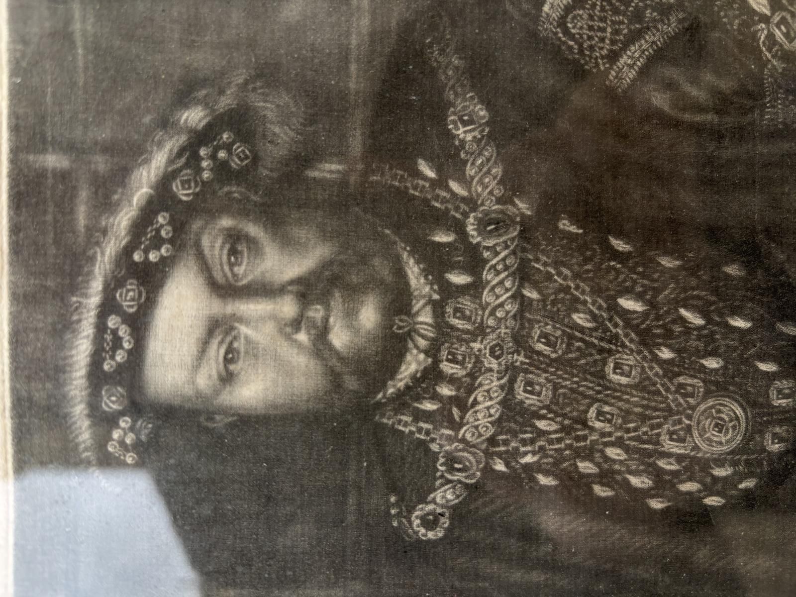 Rare 1714 Mezzotint Portrait Of Henry VIII – John Faber The Elder After Holbein photo Art