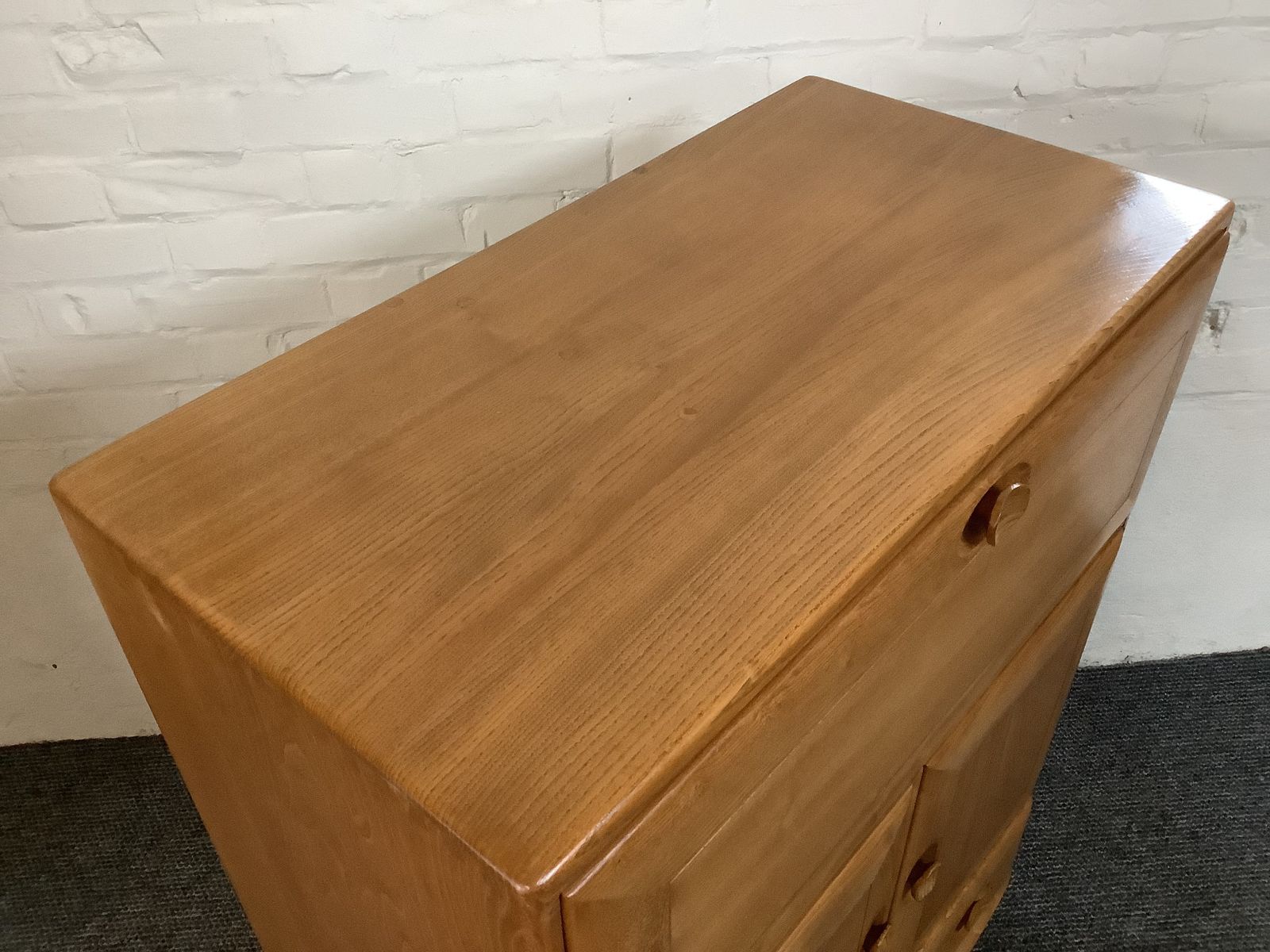 photo buy Ercol Windsor 469 Serving Cabinet/Bureau In Light Finish.