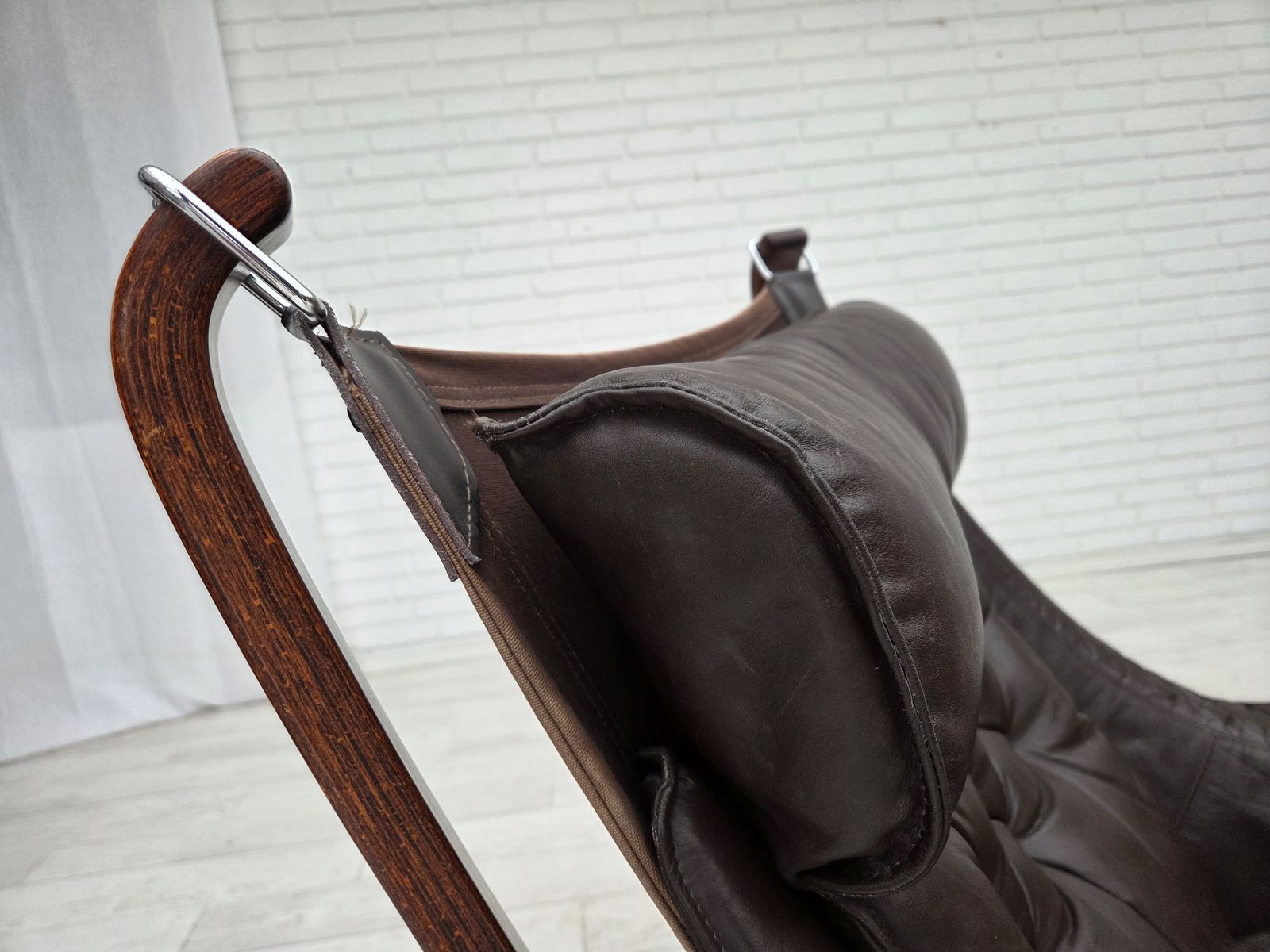 Ca. Jaren 1970, Noors Design Door Sigurd Ressel, Lounge Chair Model "Falcon". photo vintage