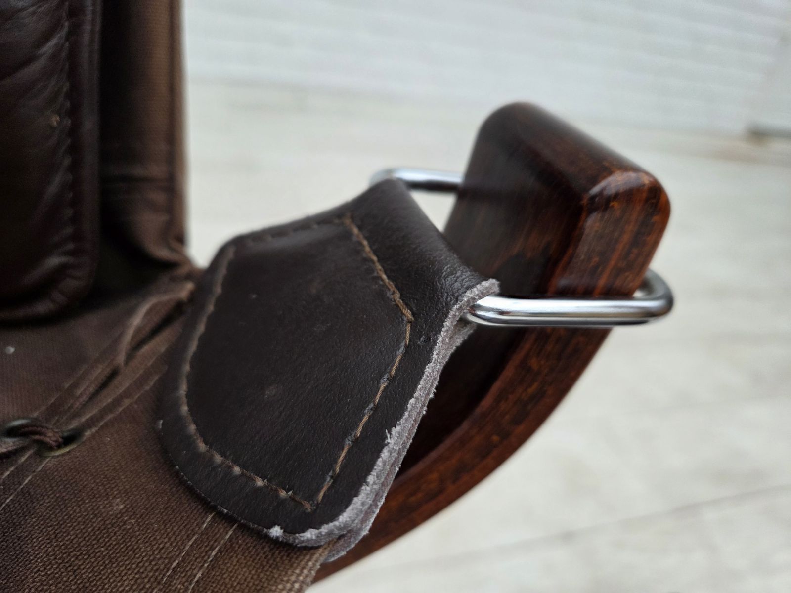 photo vintage Ca. Jaren 1970, Noors Design Door Sigurd Ressel, Lounge Chair Model "Falcon".